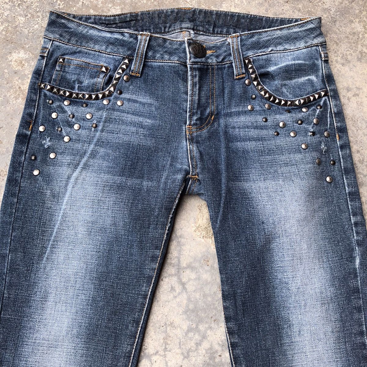 Japanese Brand Vintage japanese jeans spike studded like hysteric glamour Size US 29 - 1 Thumbnail