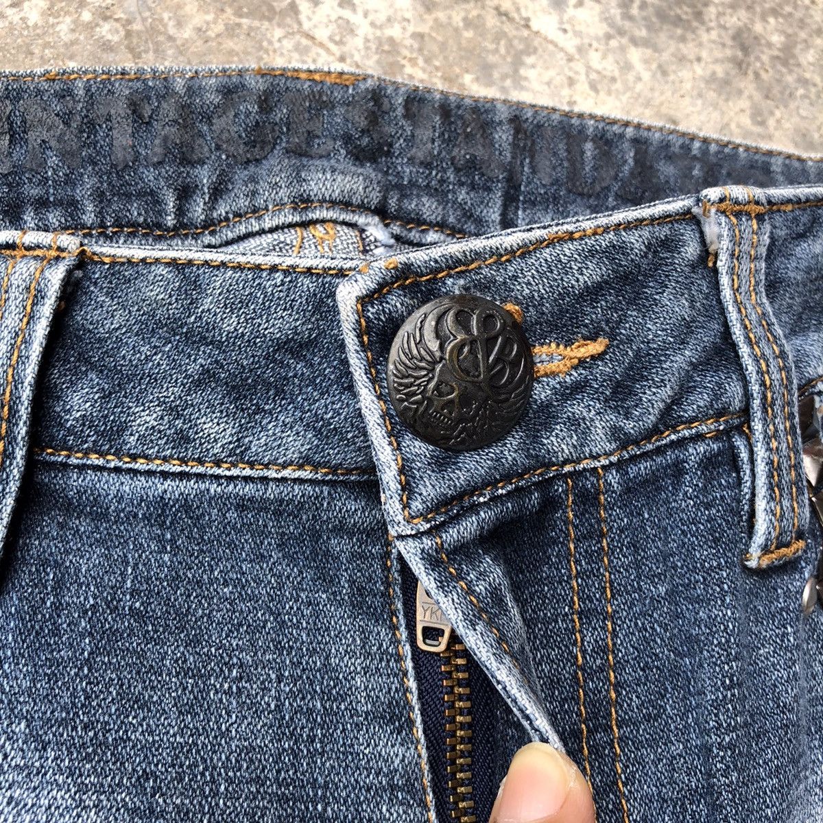 Japanese Brand Vintage japanese jeans spike studded like hysteric glamour Size US 29 - 6 Thumbnail