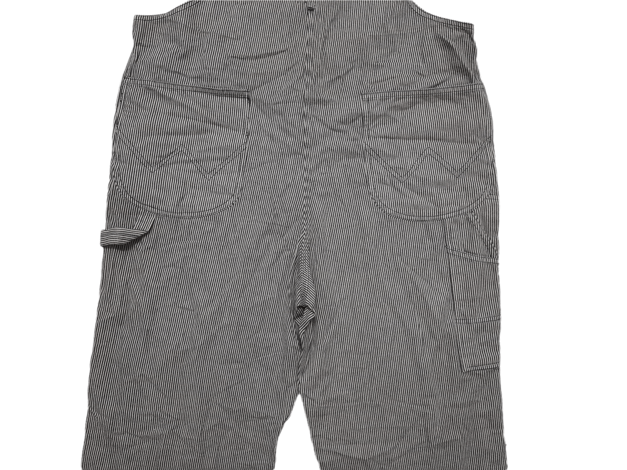 Japanese Brand Elleclip Japan Hicory Stripe Overalls Denim (E160) w38 Size US 38 / EU 54 - 2 Thumbnail