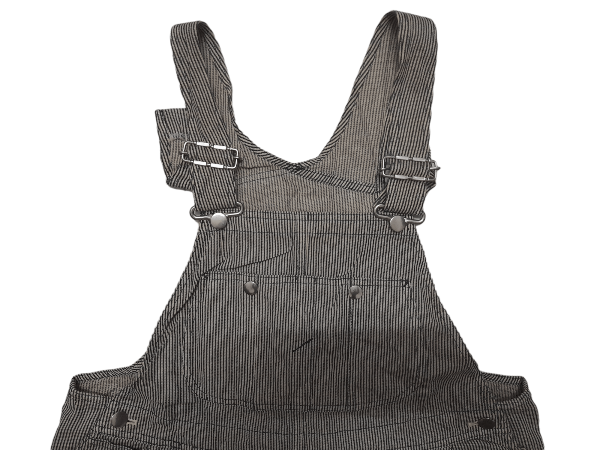 Japanese Brand Elleclip Japan Hicory Stripe Overalls Denim (E160) w38 Size US 38 / EU 54 - 8 Thumbnail