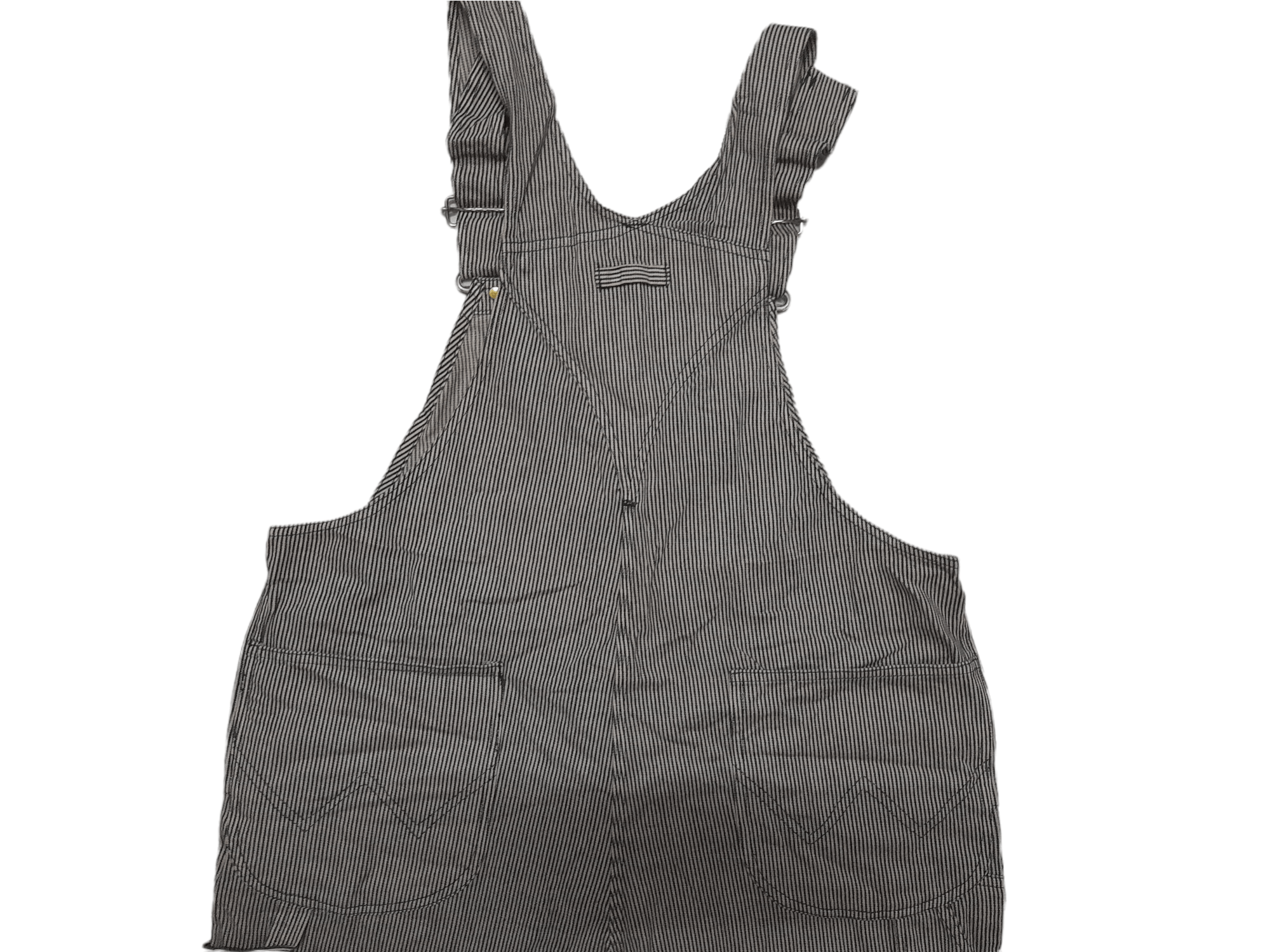 Japanese Brand Elleclip Japan Hicory Stripe Overalls Denim (E160) w38 Size US 38 / EU 54 - 3 Thumbnail