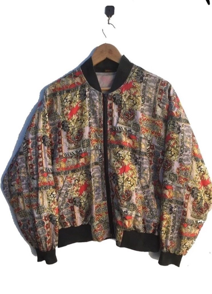 Infinite Archives RARE BAROQUE SILK GOLD JACKET BY DIAMOND BELL NICE DESIGN Size US L / EU 52-54 / 3 - 8 Thumbnail