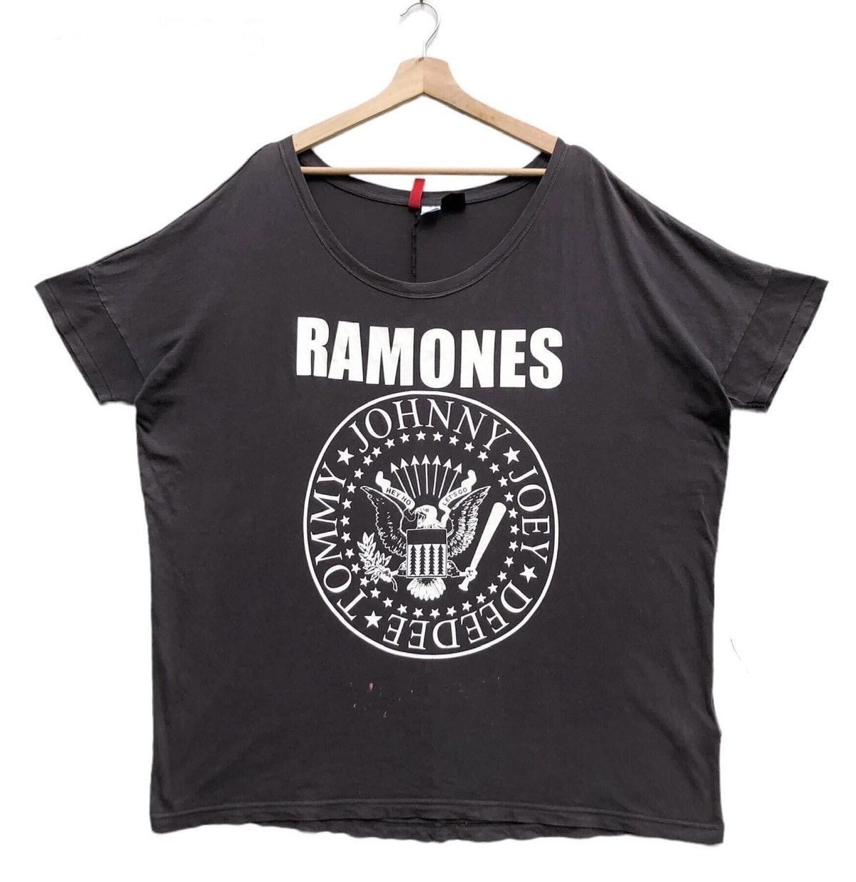image of Band Tees x H&m Ramones in Faded Black, Women's (Size 2XL)