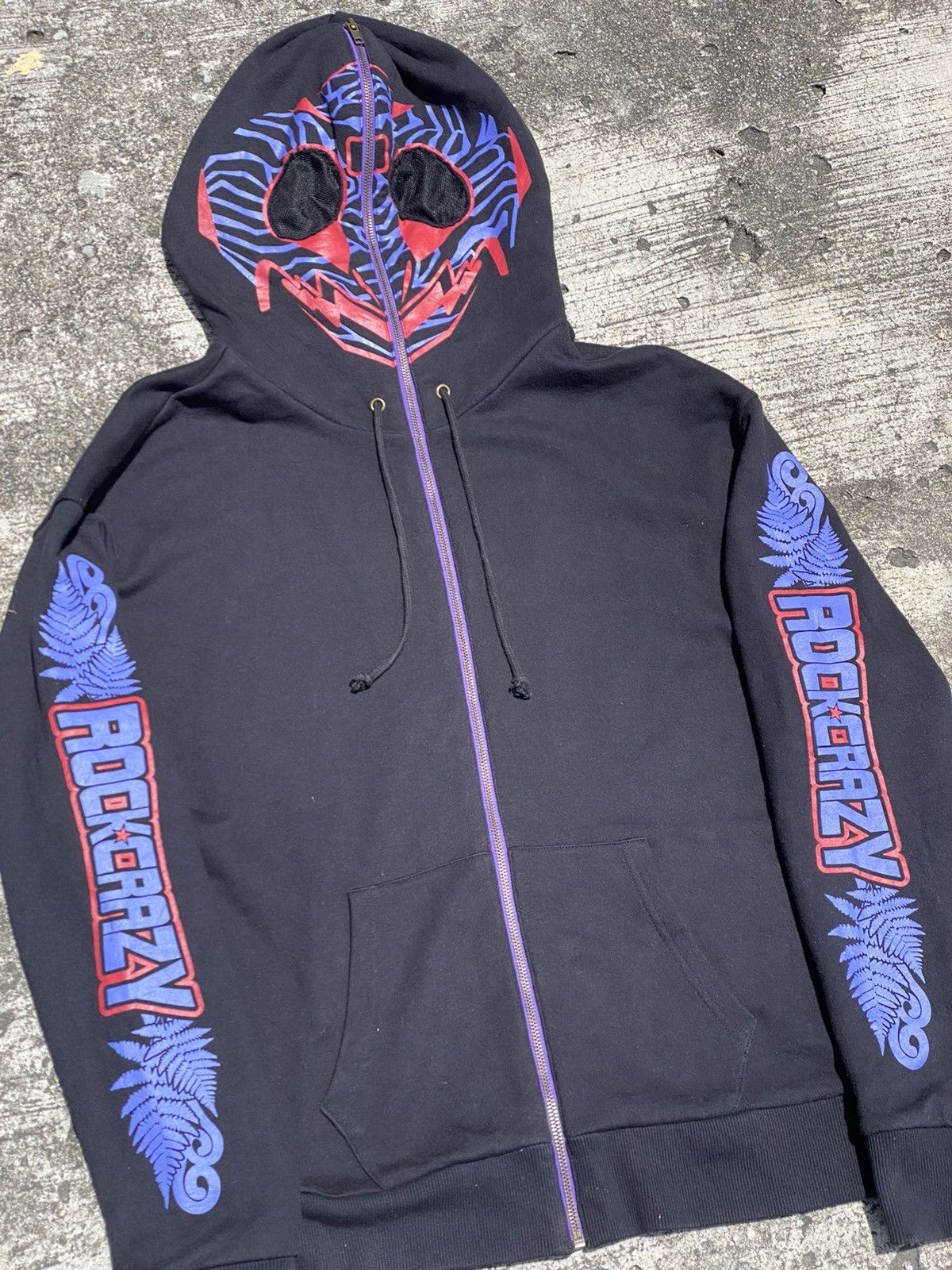 Other Vintage Rock Crazy Full Zipper Hoodies / BapeBabyMilo Size US L / EU 52-54 / 3 - 2 Thumbnail