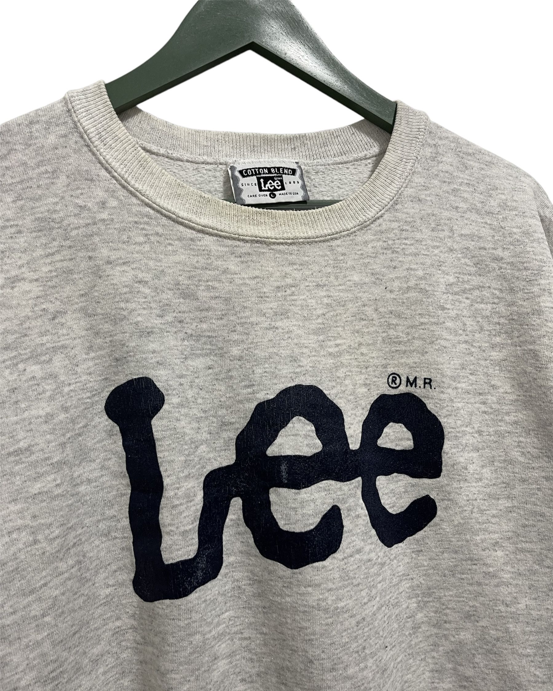 Lee × Vintage Vintage Lee Spellout Printed Crewneck Sweatshirt Size US M / EU 48-50 / 2 - 2 Thumbnail