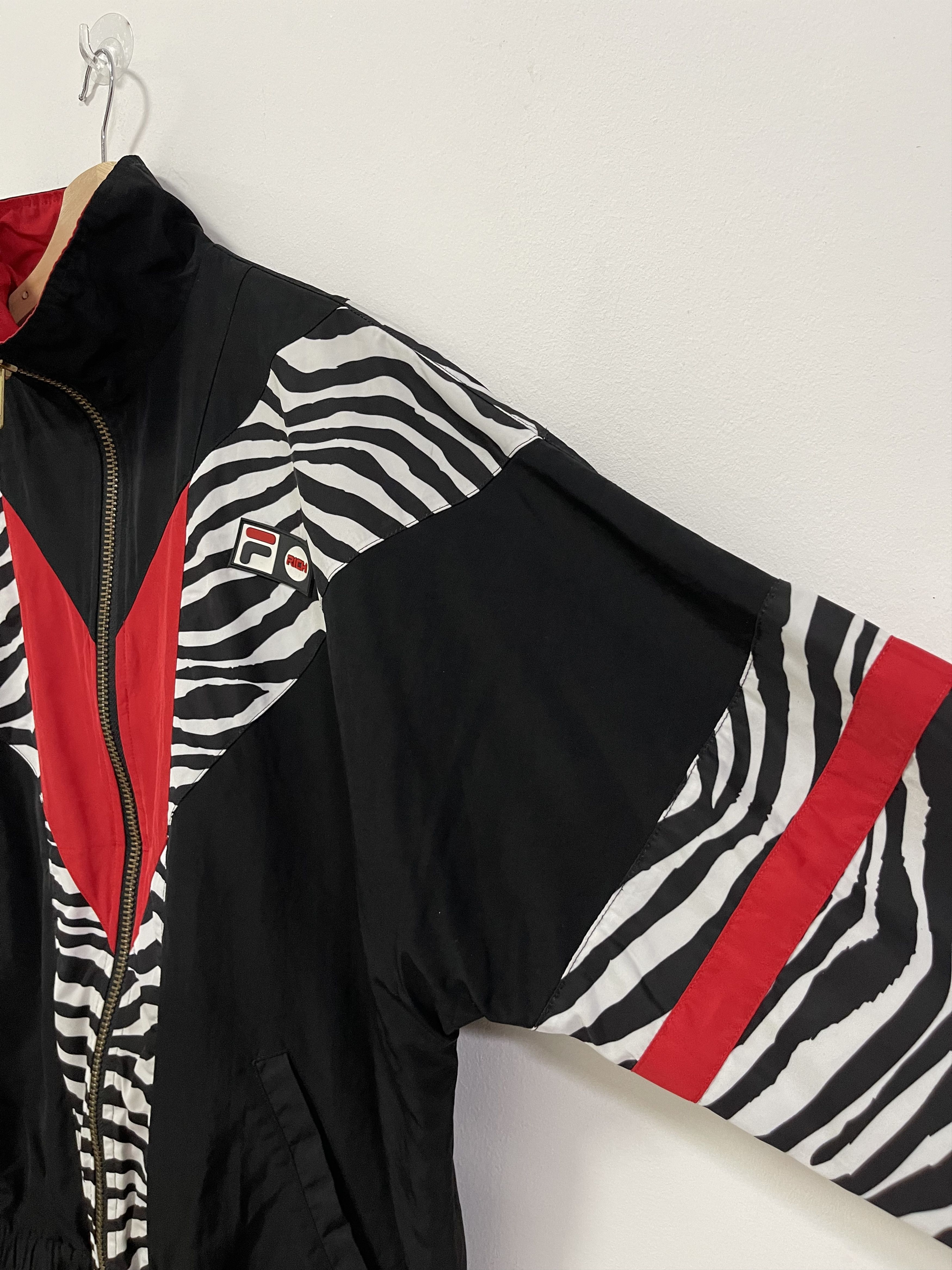 Fila × Joyrich × Vintage Vintage Fila Joyrich Multicolour Zebra Design Light Jacket Size US S / EU 44-46 / 1 - 5 Thumbnail