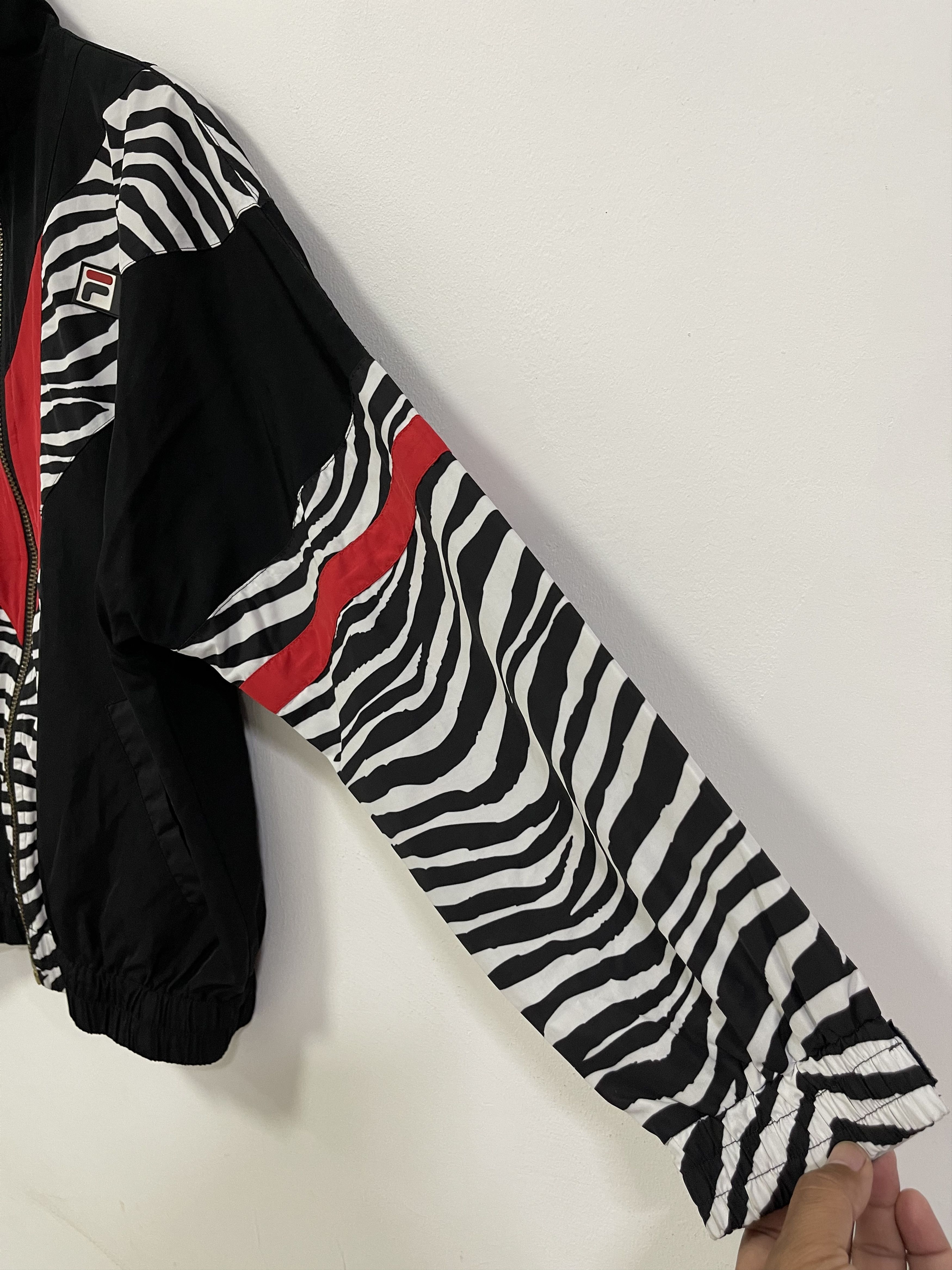 Fila × Joyrich × Vintage Vintage Fila Joyrich Multicolour Zebra Design Light Jacket Size US S / EU 44-46 / 1 - 6 Thumbnail