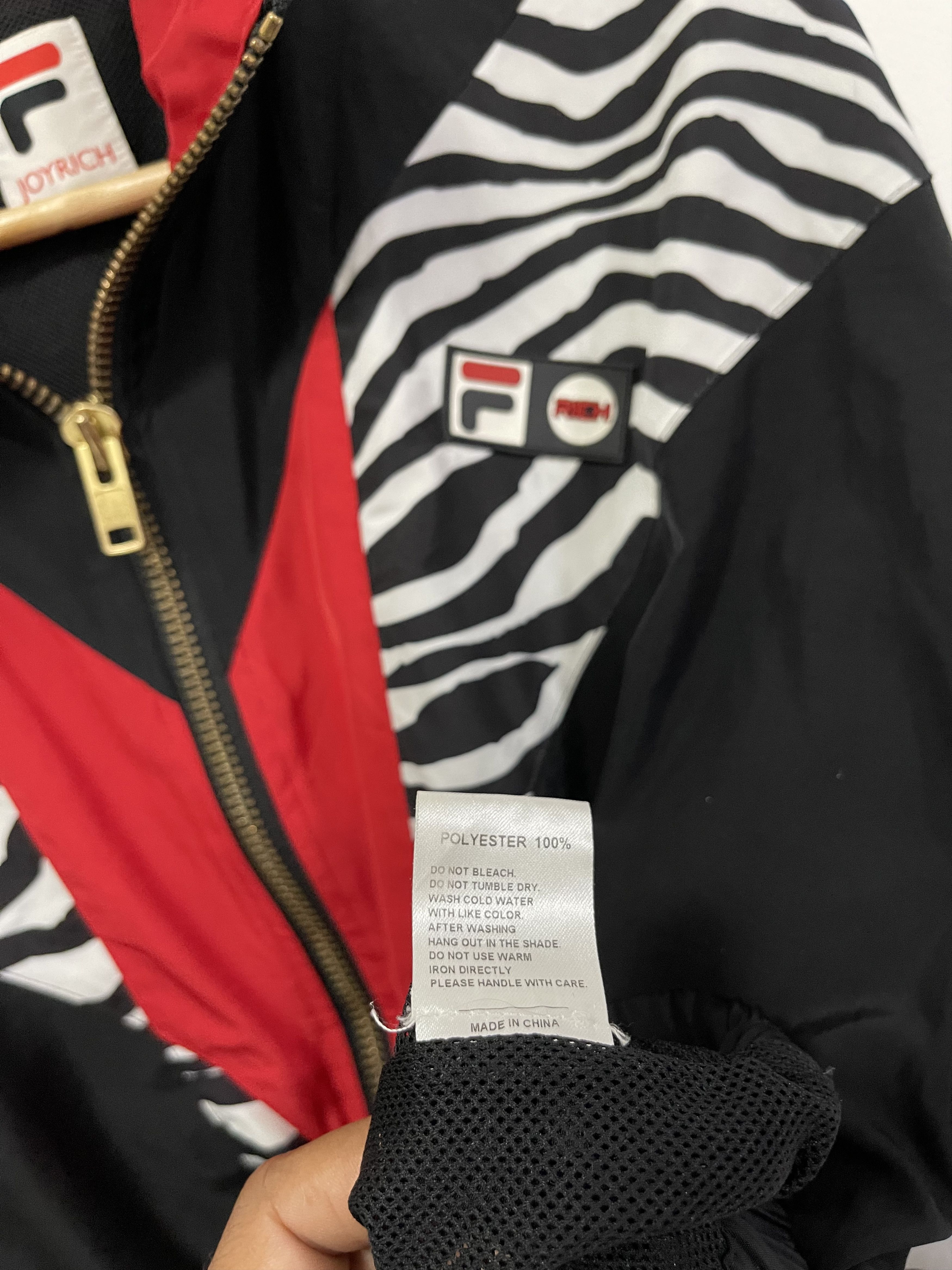 Fila × Joyrich × Vintage Vintage Fila Joyrich Multicolour Zebra Design Light Jacket Size US S / EU 44-46 / 1 - 14 Thumbnail