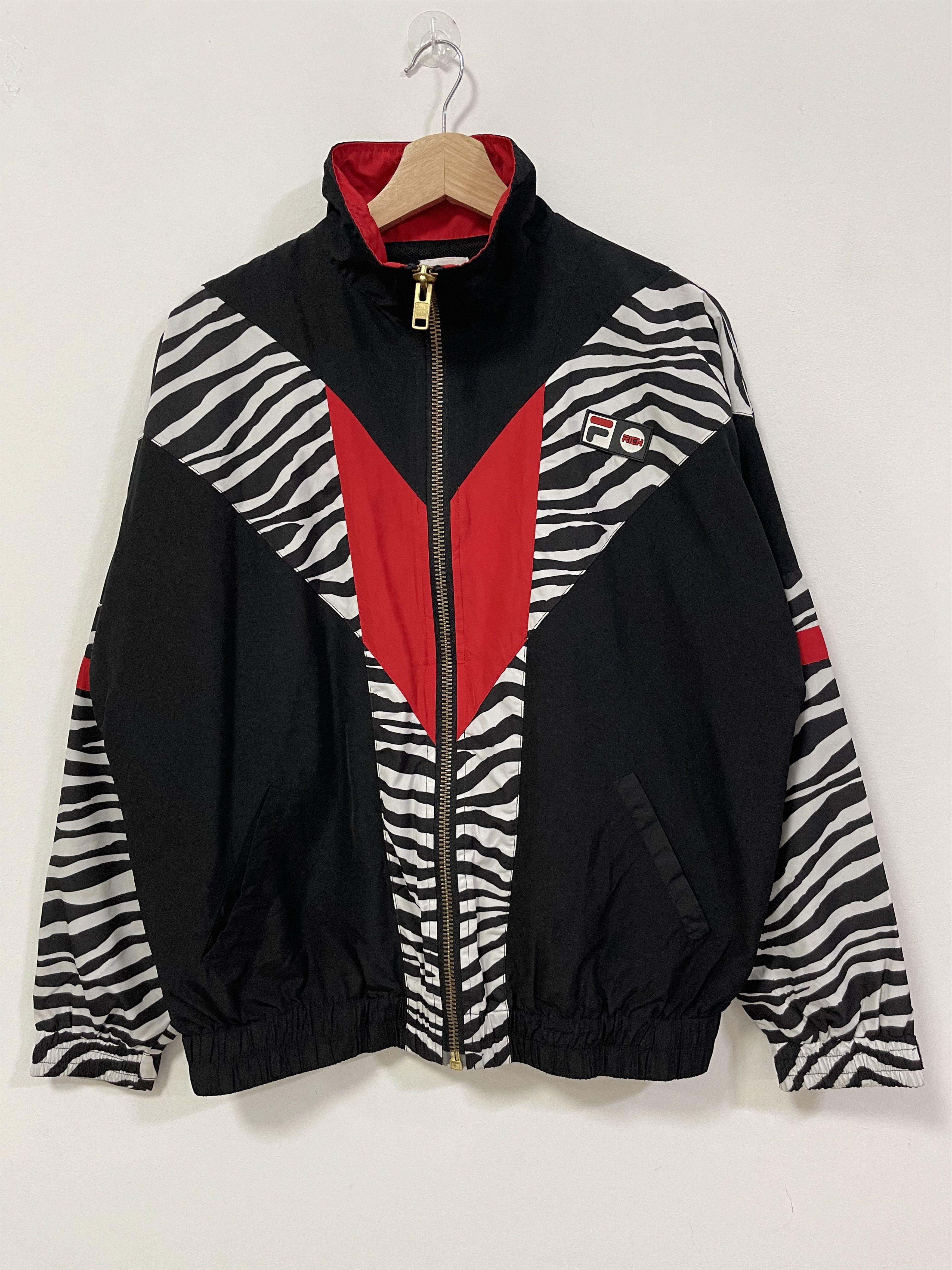 Fila × Joyrich × Vintage Vintage Fila Joyrich Multicolour Zebra Design Light Jacket Size US S / EU 44-46 / 1 - 1 Thumbnail