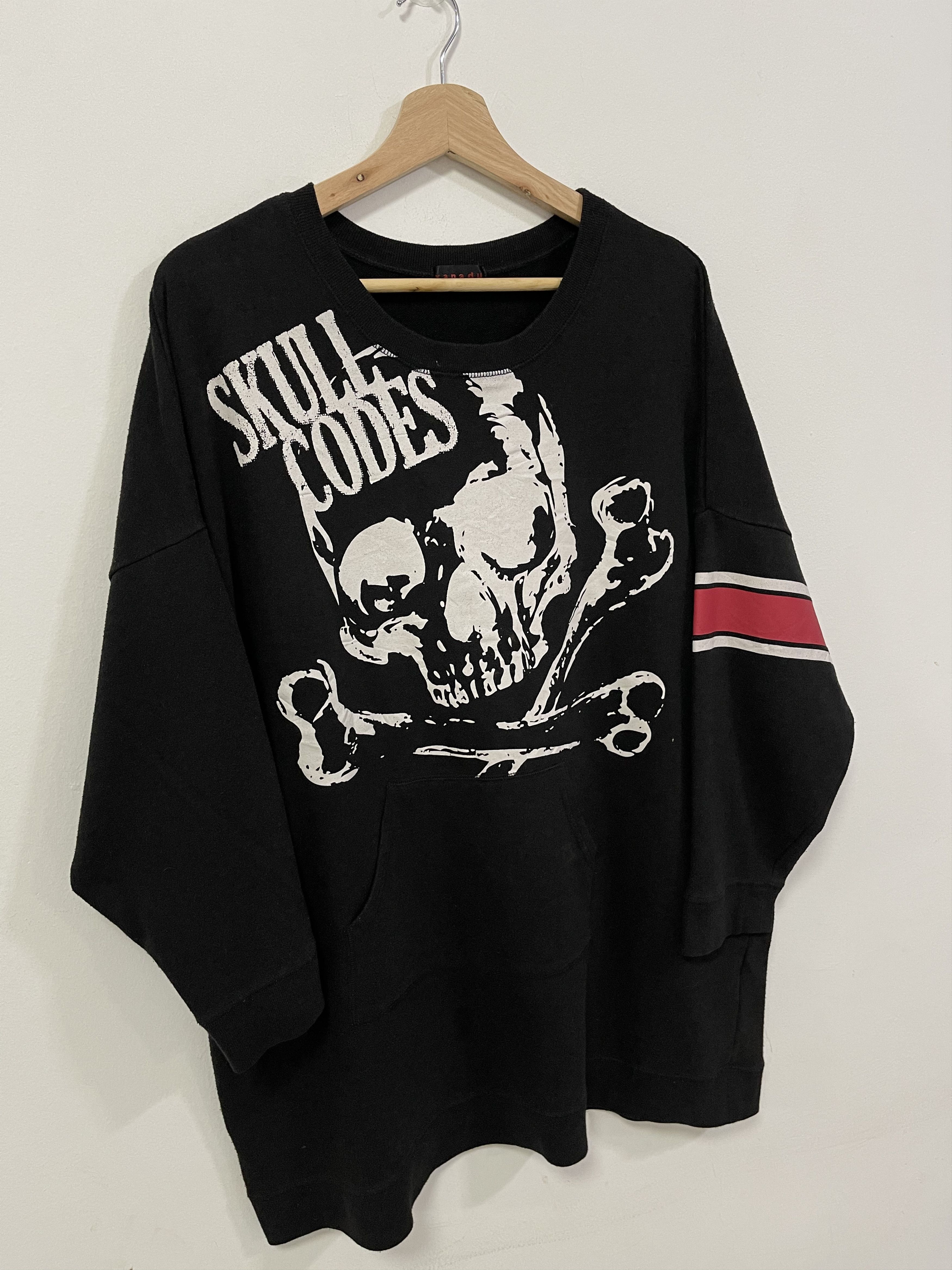 Japanese Brand × Vintage Vintage Skull Codes Skeleton Big Logo Oversized Size US XL / EU 56 / 4 - 2 Thumbnail