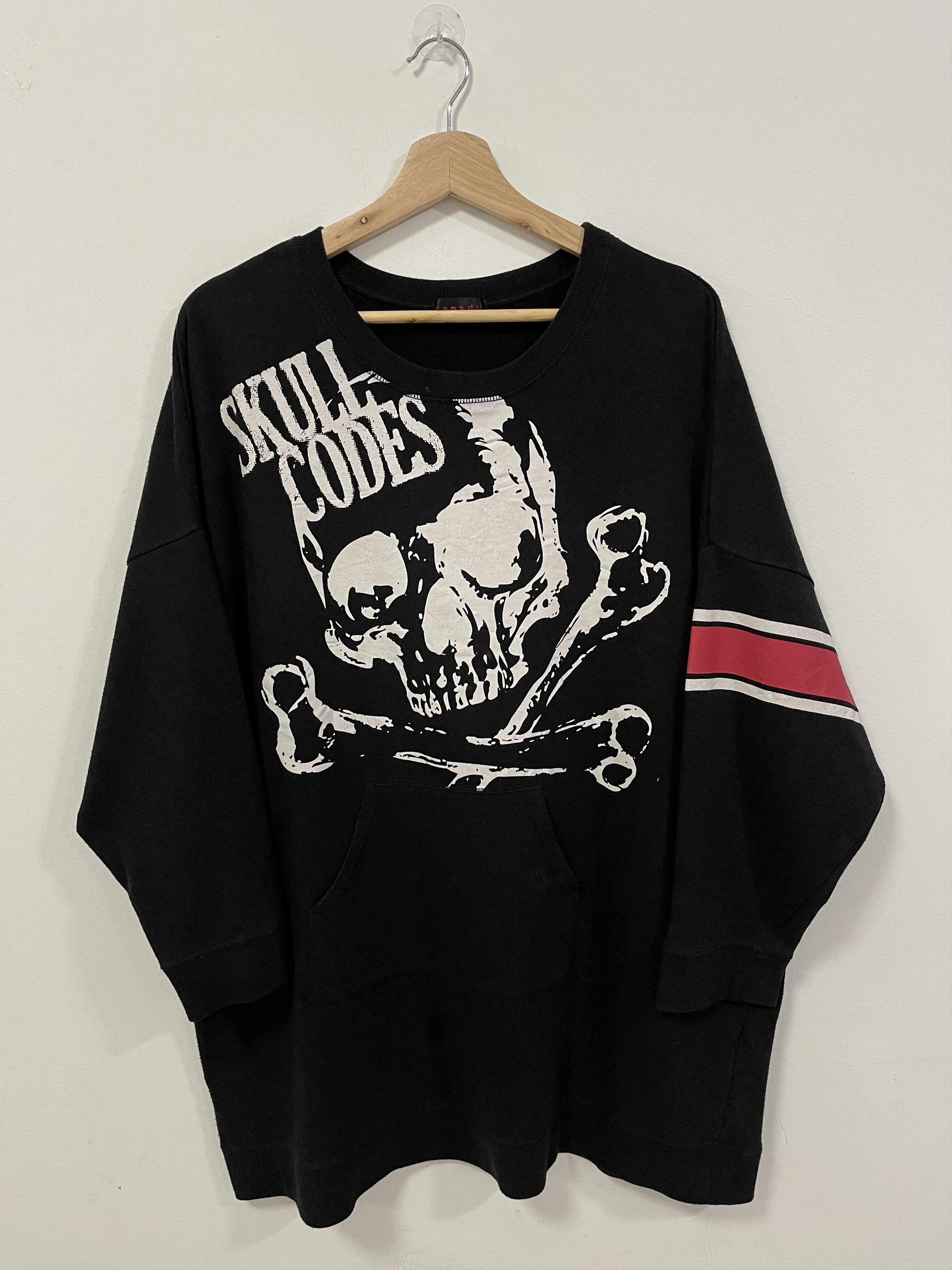 Japanese Brand × Vintage Vintage Skull Codes Skeleton Big Logo Oversized Size US XL / EU 56 / 4 - 1 Thumbnail