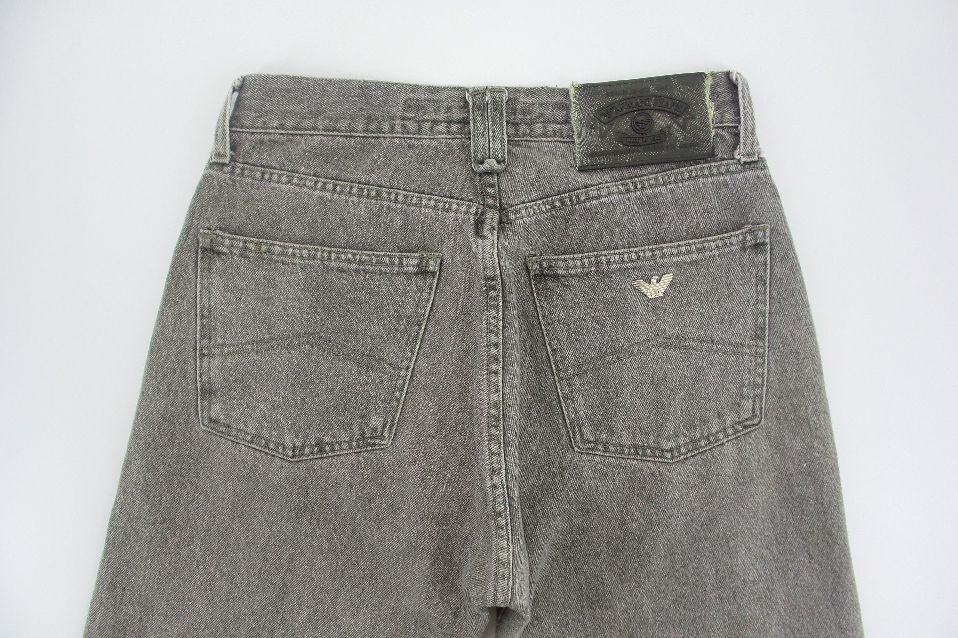 Designer × Giorgio Armani Giorgio Armani 'Tea Smokey Wash' Button Fly Jeans W30xL38.5 Size US 29 - 8 Thumbnail