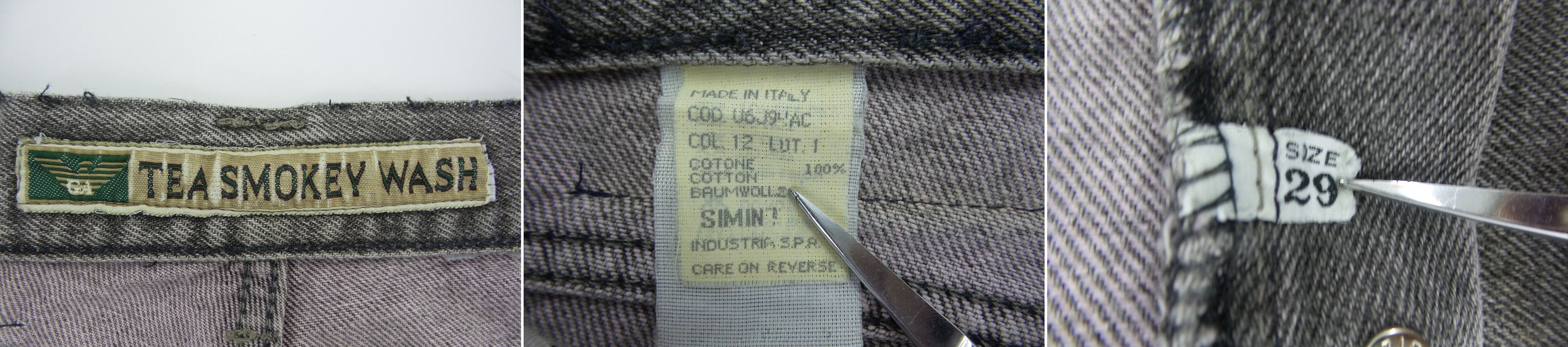 Designer × Giorgio Armani Giorgio Armani 'Tea Smokey Wash' Button Fly Jeans W30xL38.5 Size US 29 - 3 Thumbnail