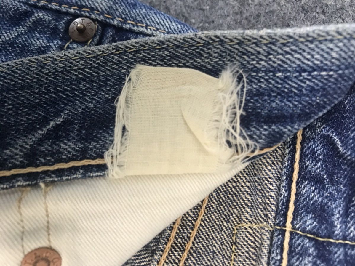 Japanese Brand Hype 90s Canton Selvedge 14oz Indigo Denim Union Made Size US 31 - 10 Thumbnail