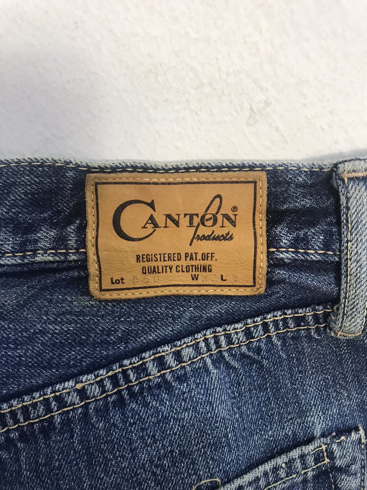 Japanese Brand Hype 90s Canton Selvedge 14oz Indigo Denim Union Made Size US 31 - 7 Thumbnail