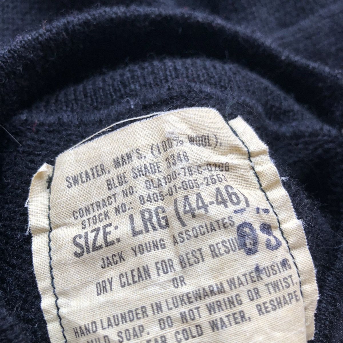 Uniform Wares Vintage 70's US Army Wool Knit Pullover Sweater Size US M / EU 48-50 / 2 - 12 Thumbnail