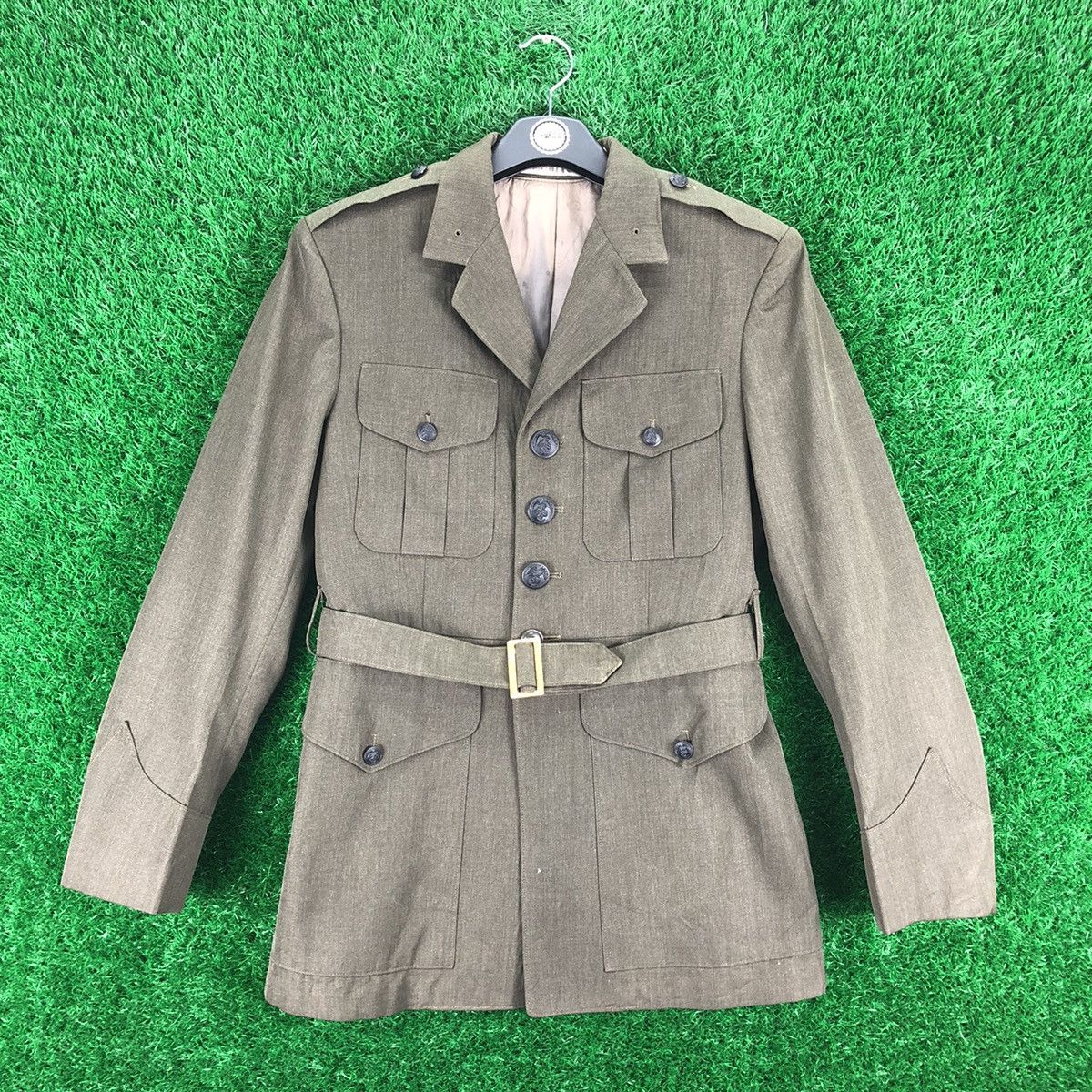 Uniform Wares Vintage 90's US Navy Officer W/Belt Coat Garbadine Size US S / EU 44-46 / 1 - 1 Thumbnail