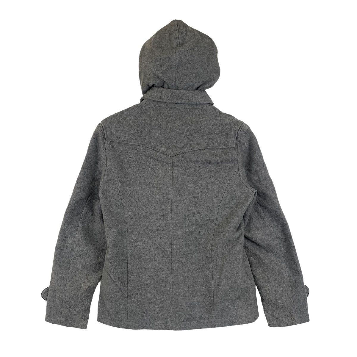 Japanese Brand × Vintage SEMANTIC DESIGN Japanese Brand Wool Hoodie Coats Jacket Size US S / EU 44-46 / 1 - 2 Thumbnail