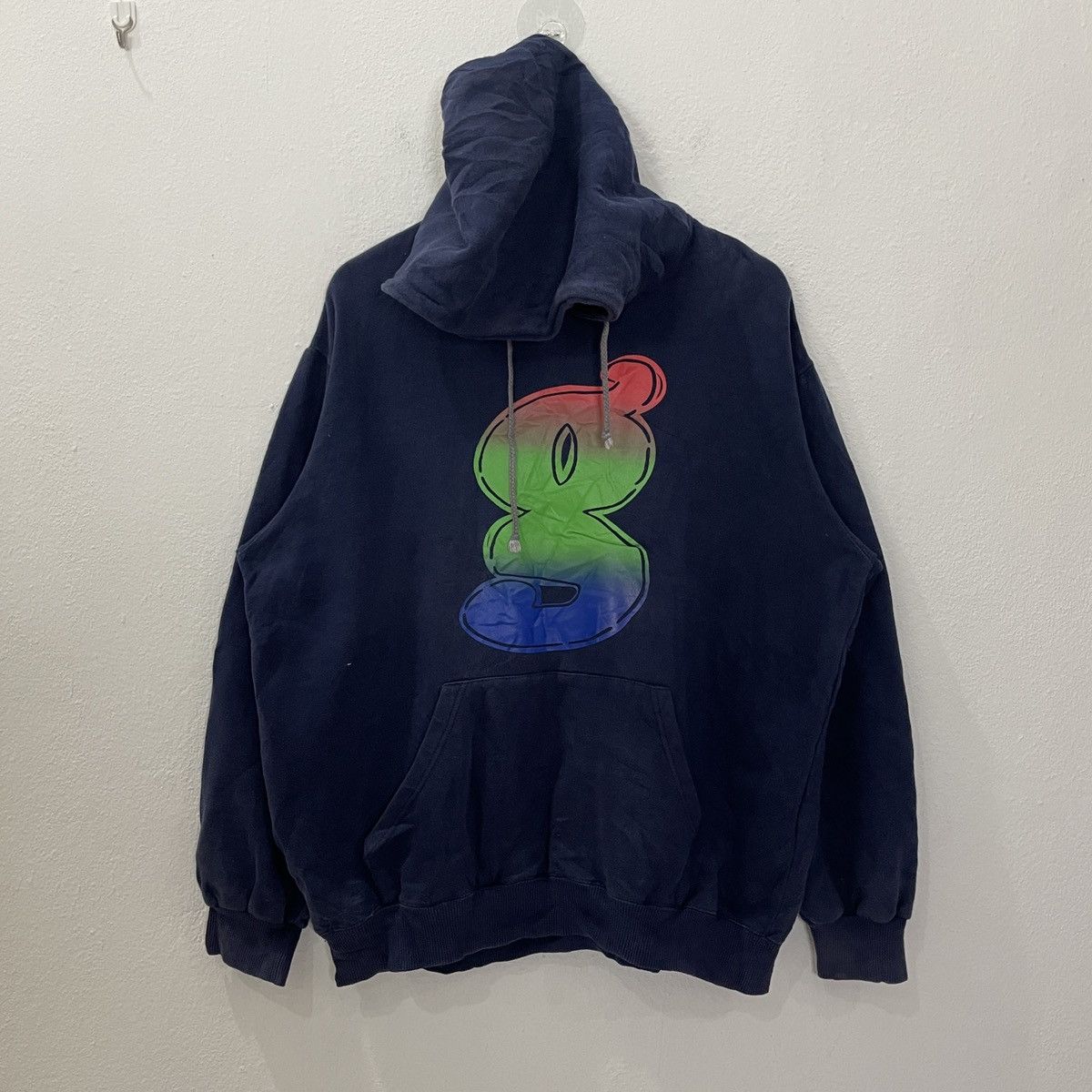 image of Vintage Goodenough Big Logo Hoodies Sweatshirt in Blue, Men's (Size XL)