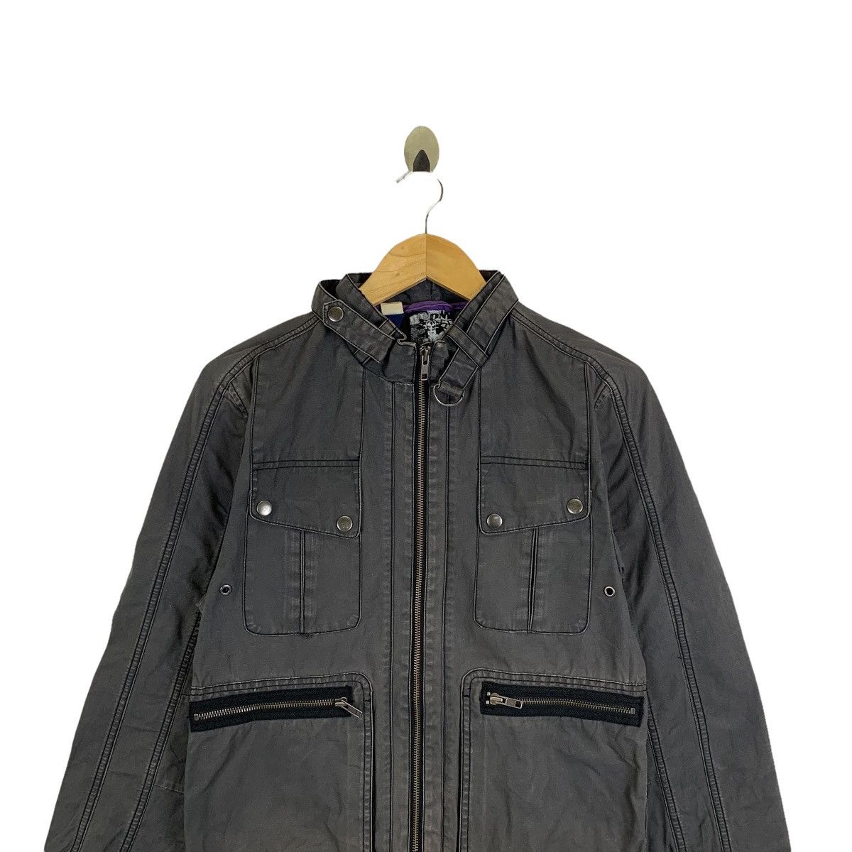 H&M × Vintage H&M Divided Japanese Brand Zipper Bomber Jacket Size US S / EU 44-46 / 1 - 5 Thumbnail
