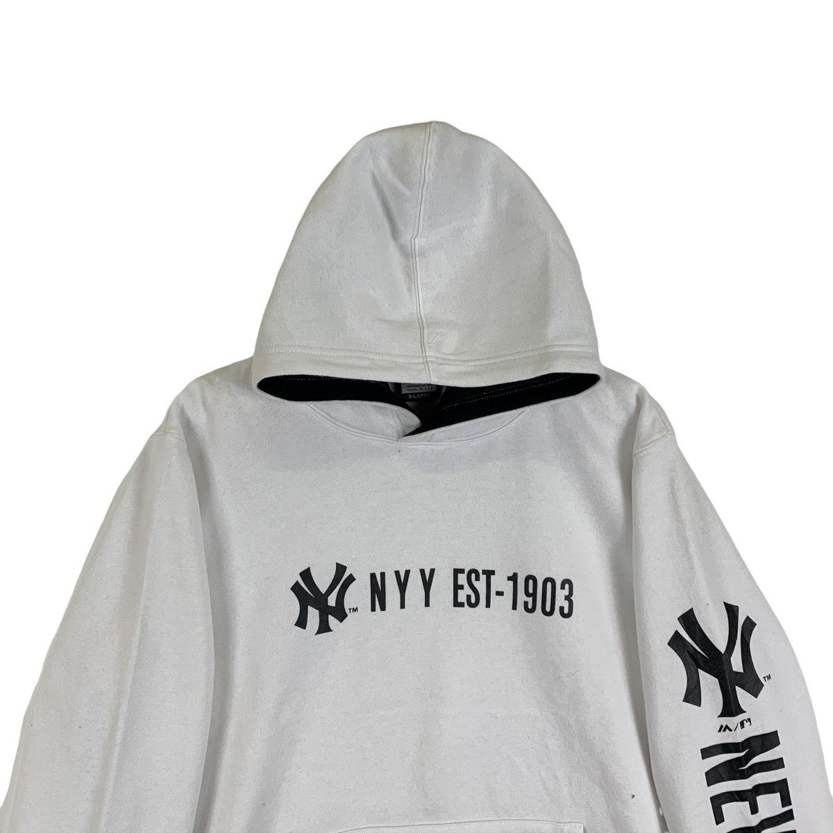 Majestic × New York Yankees × Vintage Vintage New York YANKEES Majestic Baseball Team Hoodie Size US XL / EU 56 / 4 - 5 Thumbnail