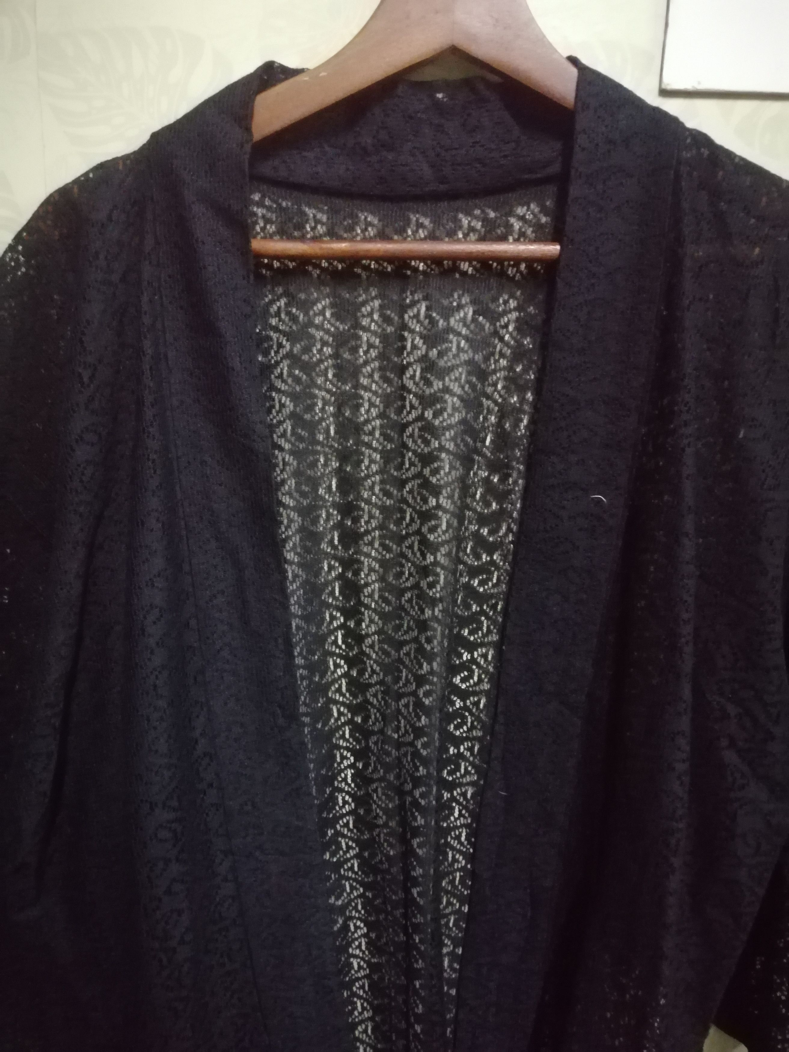 Japanese Brand Vintage lace kimono noragi haori hanten jinbei jacket #KPD2 Size US L / EU 52-54 / 3 - 2 Thumbnail