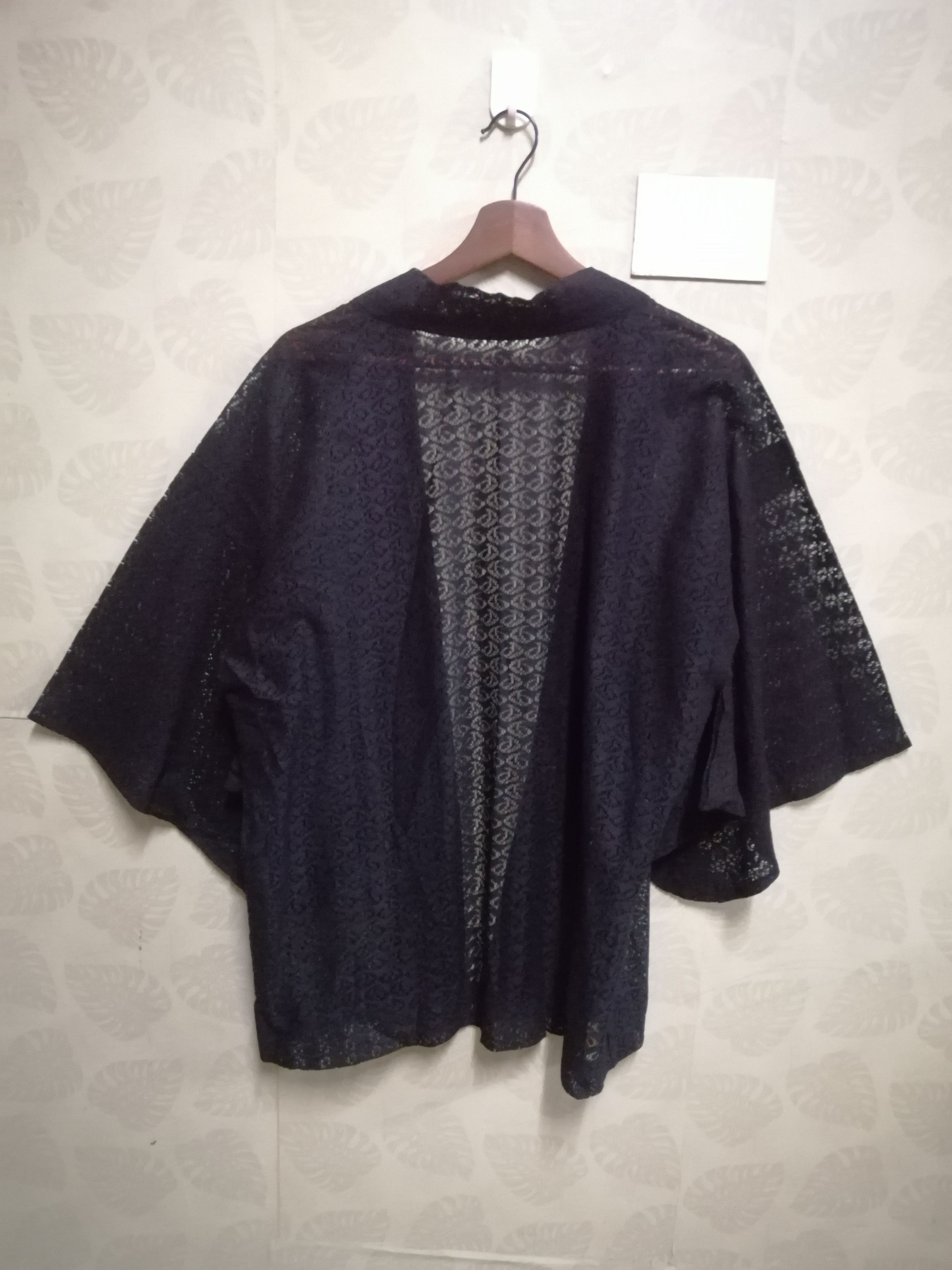 Japanese Brand Vintage lace kimono noragi haori hanten jinbei jacket #KPD2 Size US L / EU 52-54 / 3 - 6 Thumbnail