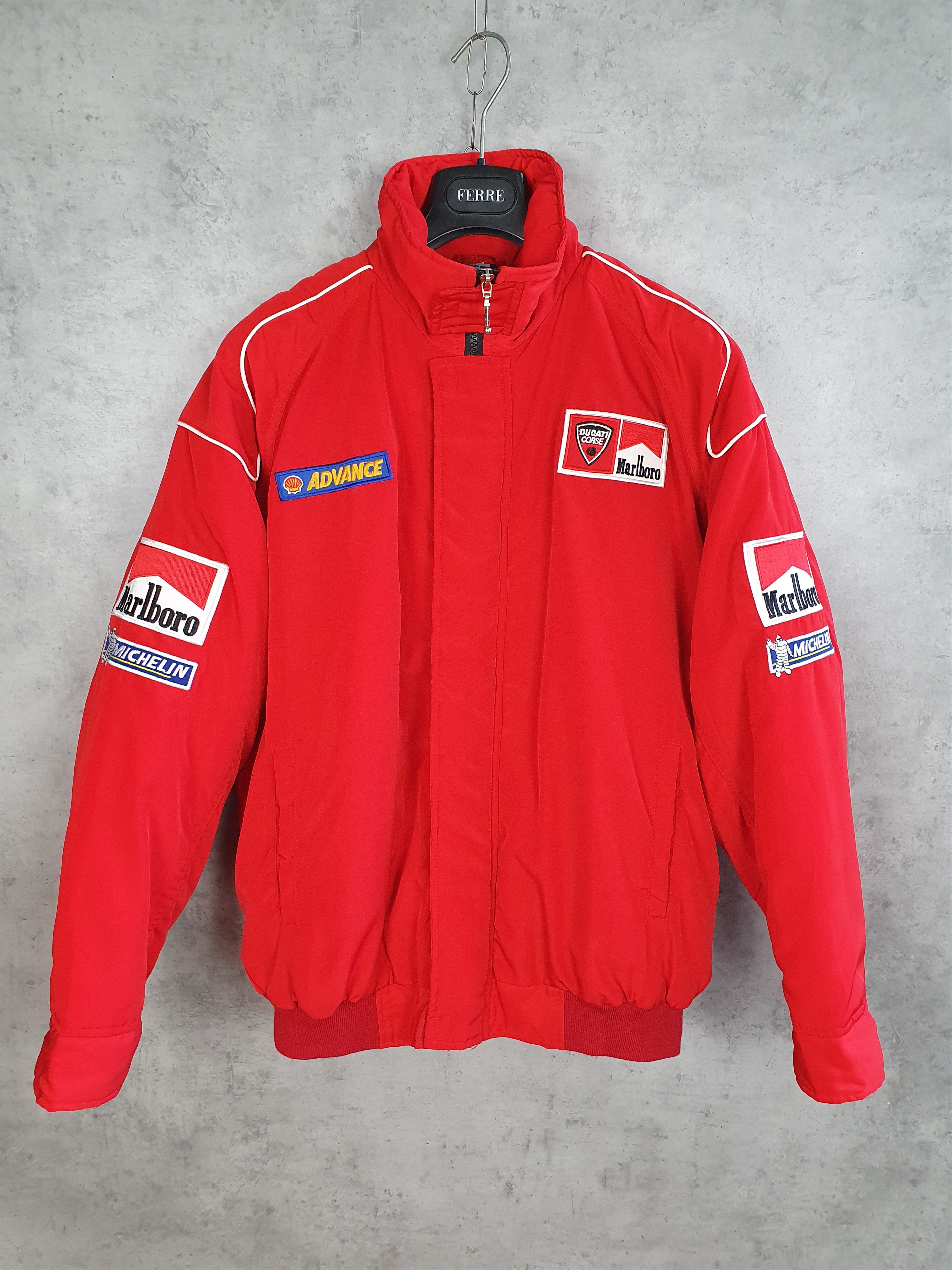 Ferrari × Marlboro Moto Embroidery Marlboro Big logo Bomber Jacket Size US L / EU 52-54 / 3 - 2 Thumbnail