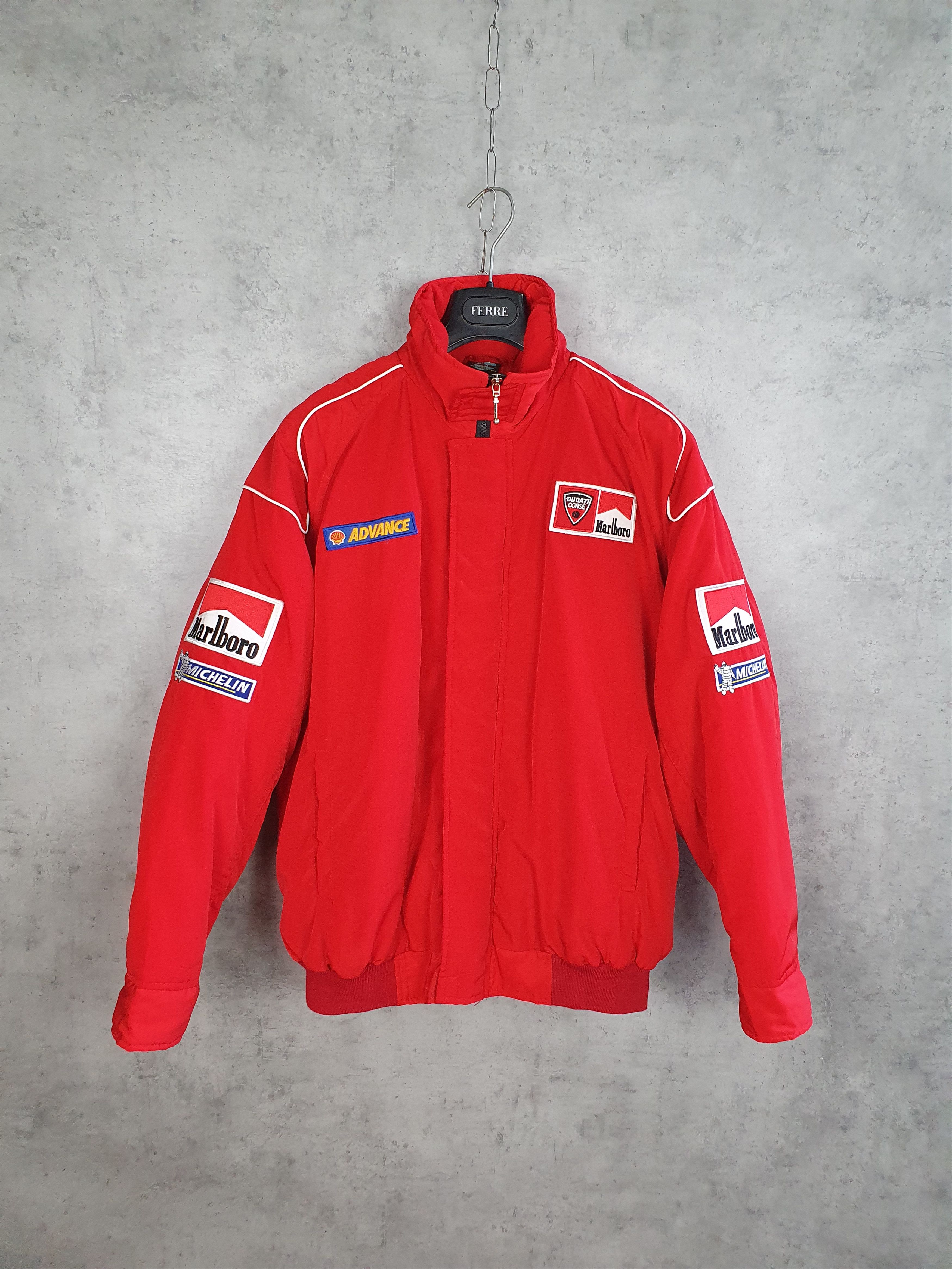 Ferrari × Marlboro Moto Embroidery Marlboro Big logo Bomber Jacket Size US L / EU 52-54 / 3 - 10 Thumbnail