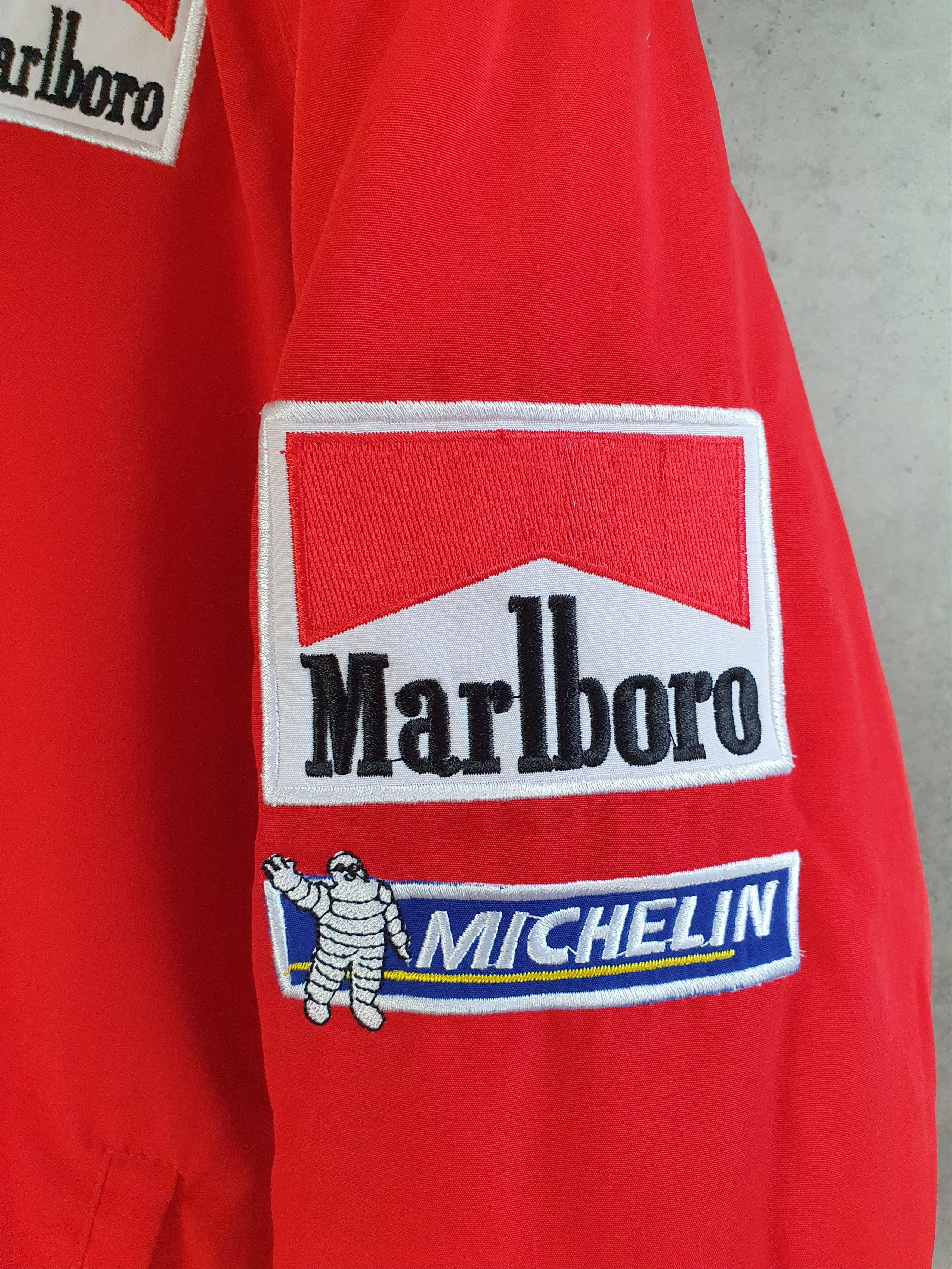 Ferrari × Marlboro Moto Embroidery Marlboro Big logo Bomber Jacket Size US L / EU 52-54 / 3 - 4 Thumbnail