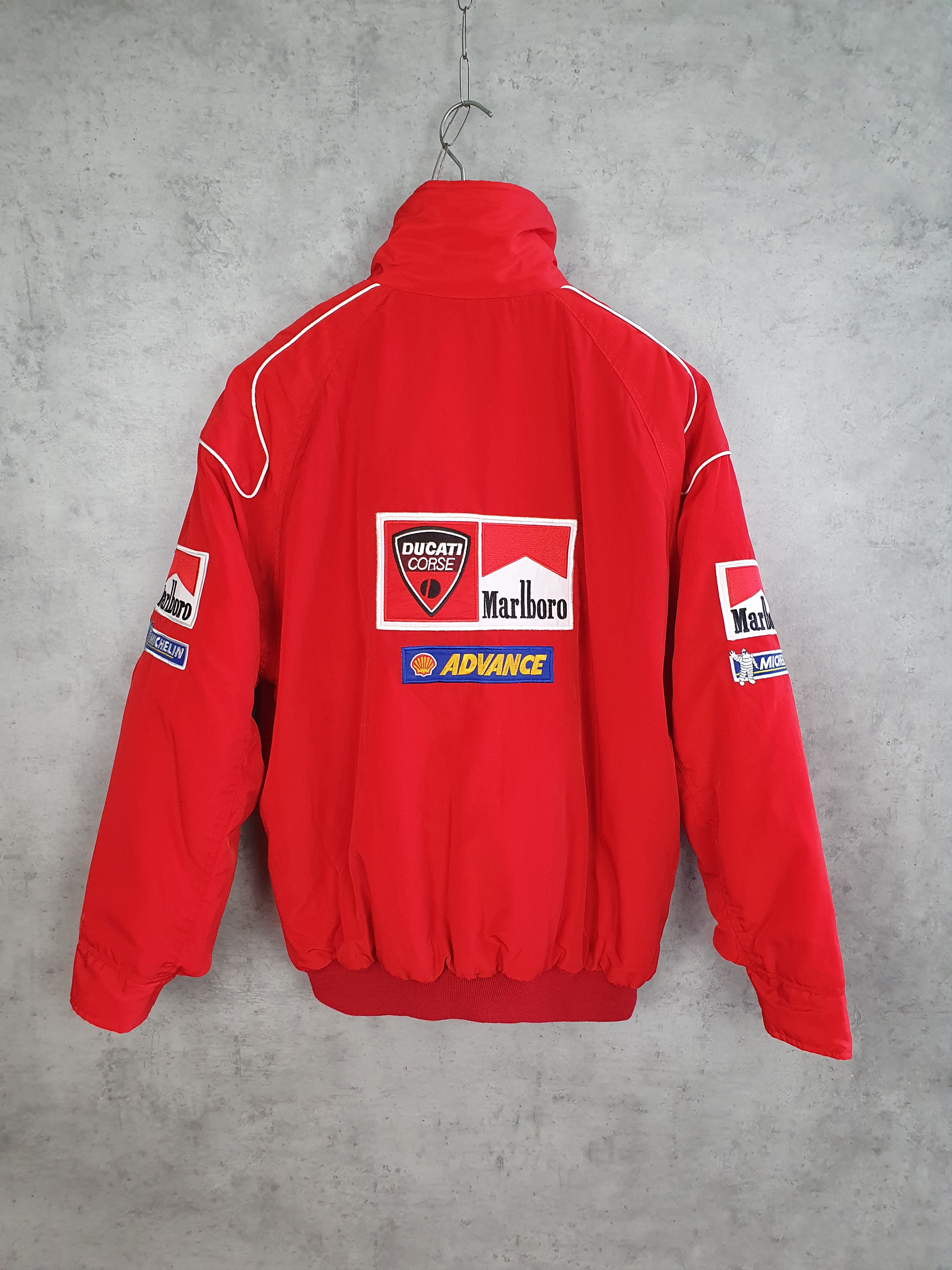 Ferrari × Marlboro Moto Embroidery Marlboro Big logo Bomber Jacket Size US L / EU 52-54 / 3 - 1 Thumbnail