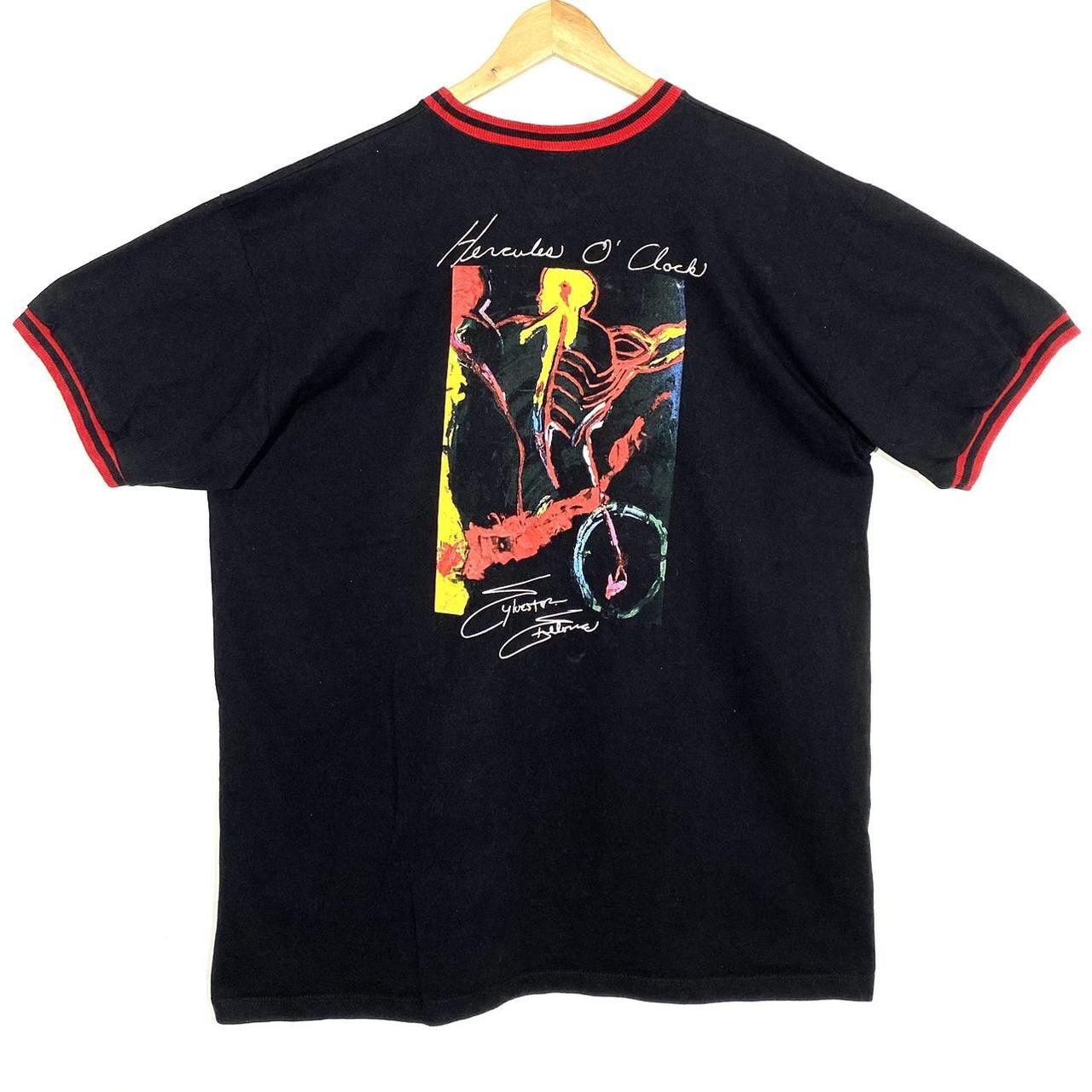 Image of Tee Shirt Vintage 1991 Planet Hollywood X Sylvester Stallone in Black, Men's (Size XL)