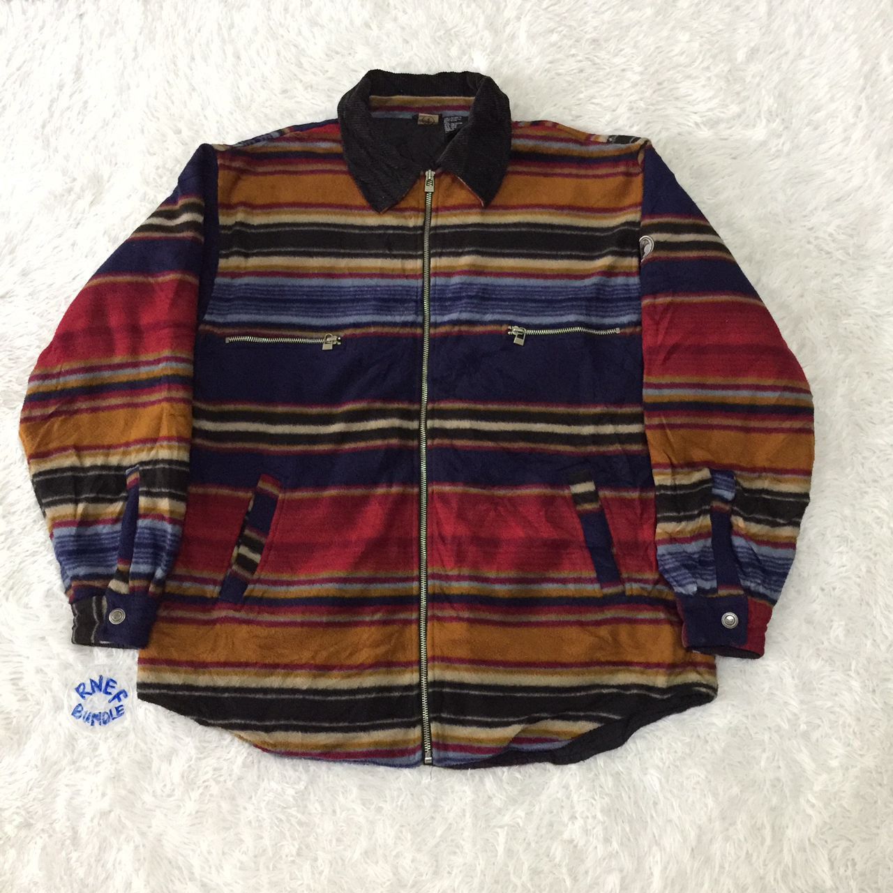 Japanese Brand Nice design japanese brand multicolour jacket hoodie Size US L / EU 52-54 / 3 - 1 Thumbnail