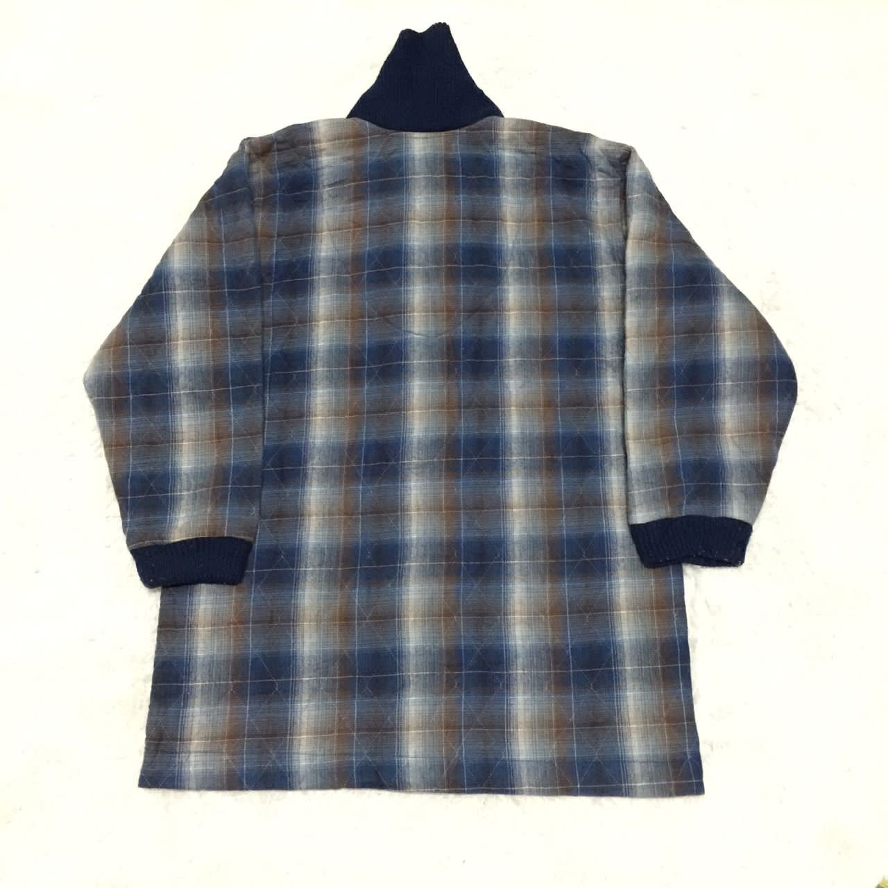 Japanese Brand Beg Well Quilted Shawl Collar Cardigan Made in Japan Size US M / EU 48-50 / 2 - 2 Thumbnail