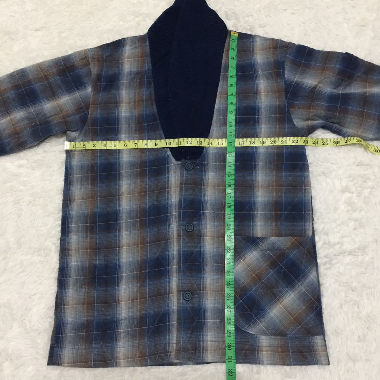 Japanese Brand Beg Well Quilted Shawl Collar Cardigan Made in Japan Size US M / EU 48-50 / 2 - 3 Thumbnail