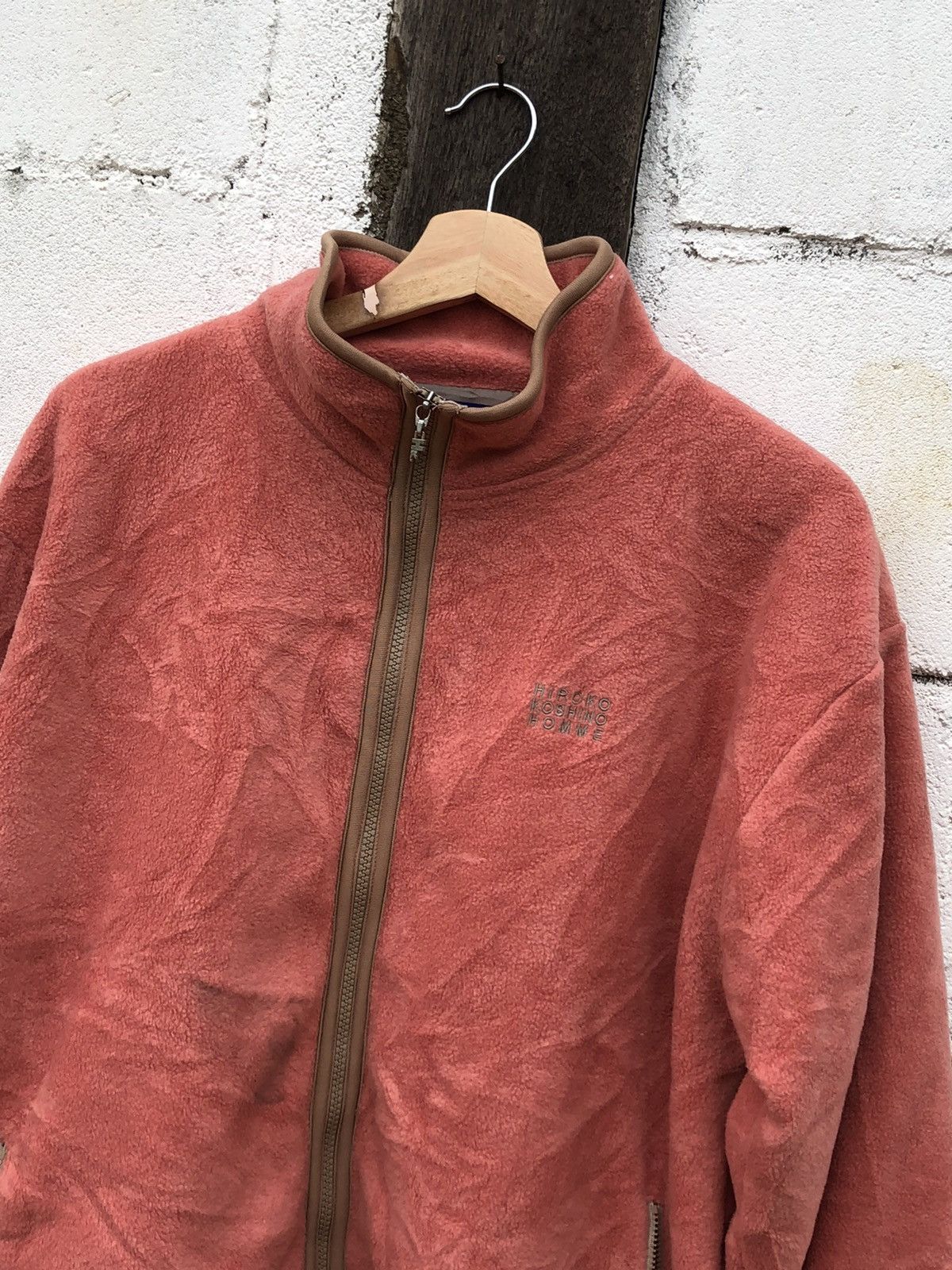 Hiroko Koshino Homme × Japanese Brand Hiroko Koshino Homme Fleece Jacket Box Logo Size US L / EU 52-54 / 3 - 5 Thumbnail