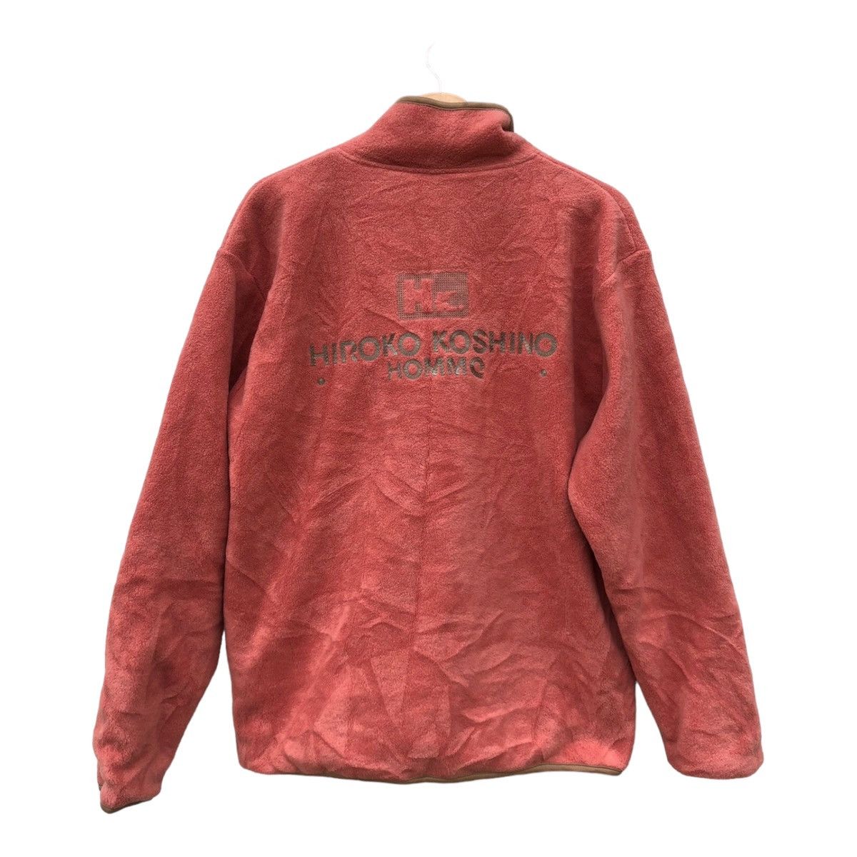 Hiroko Koshino Homme × Japanese Brand Hiroko Koshino Homme Fleece Jacket Box Logo Size US L / EU 52-54 / 3 - 1 Thumbnail