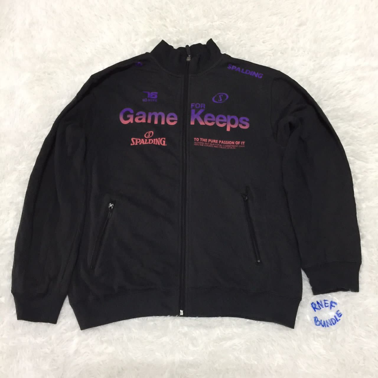 image of Spalding Sweater Zipper Jacket, Men's (Size Large)