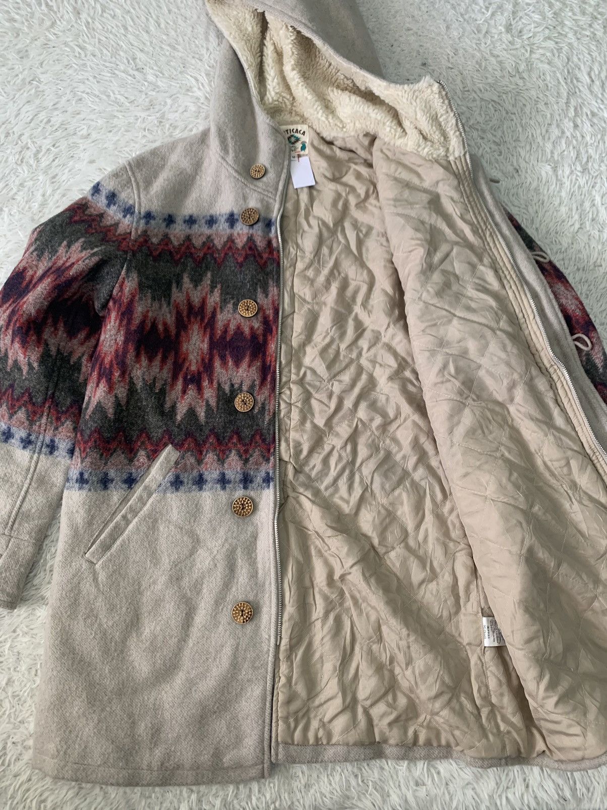Japanese Brand Nice Art Native Navajo Style by Titicaca Jacket Hooded Size US M / EU 48-50 / 2 - 3 Thumbnail