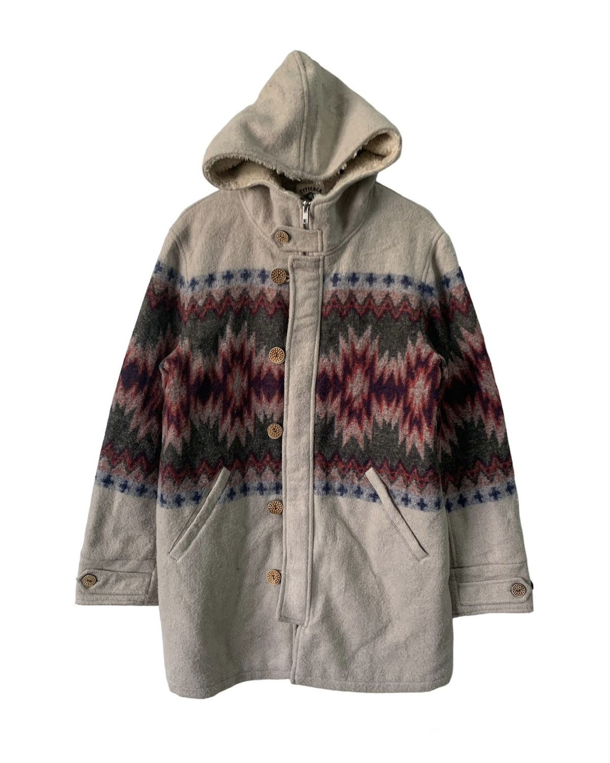 Japanese Brand Nice Art Native Navajo Style by Titicaca Jacket Hooded Size US M / EU 48-50 / 2 - 1 Thumbnail