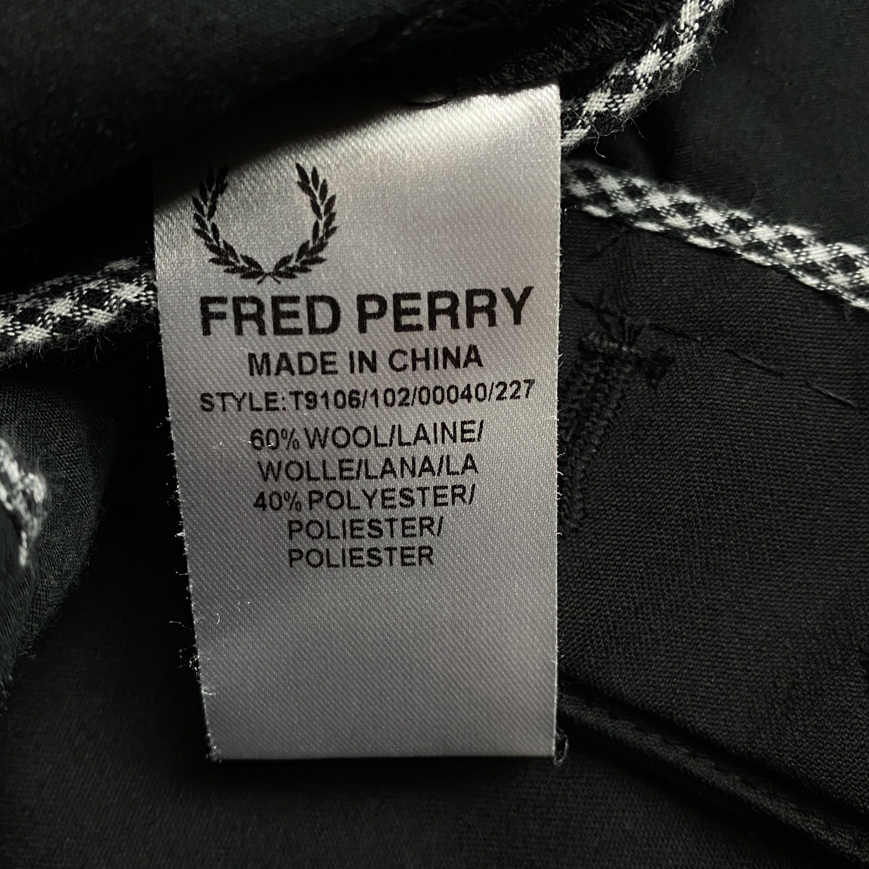 Fred Perry Pants Fred Perry Size 32R 71cm/28 Wool Black Size US 32 / EU 48 - 7 Thumbnail