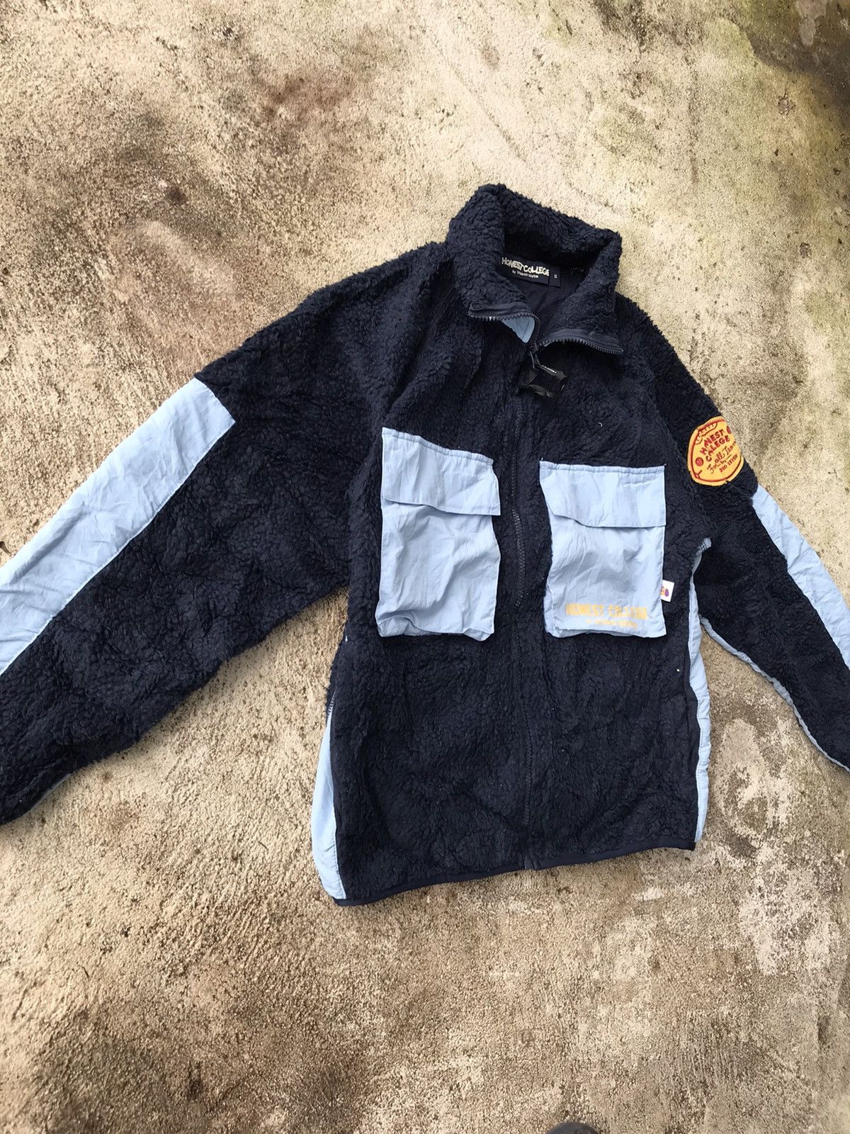 Japanese Brand HONEST COLLEGE BY STUDIO SEVEN FLEECE JACKET NICE DESIGNS Size US S / EU 44-46 / 1 - 4 Thumbnail