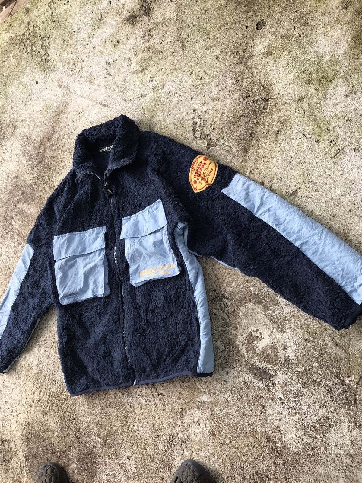 Japanese Brand HONEST COLLEGE BY STUDIO SEVEN FLEECE JACKET NICE DESIGNS Size US S / EU 44-46 / 1 - 3 Thumbnail
