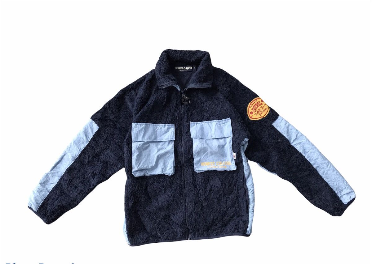 Japanese Brand HONEST COLLEGE BY STUDIO SEVEN FLEECE JACKET NICE DESIGNS Size US S / EU 44-46 / 1 - 1 Thumbnail