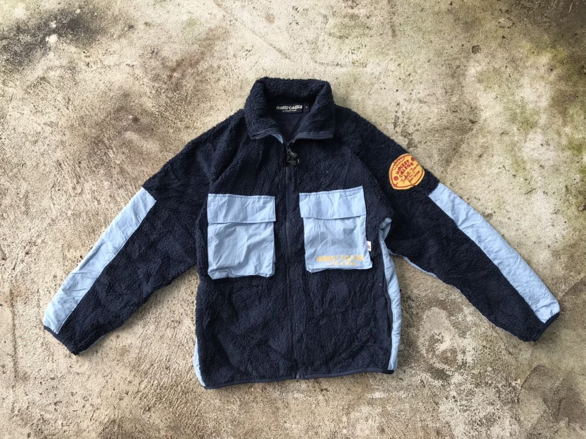 Japanese Brand HONEST COLLEGE BY STUDIO SEVEN FLEECE JACKET NICE DESIGNS Size US S / EU 44-46 / 1 - 5 Thumbnail