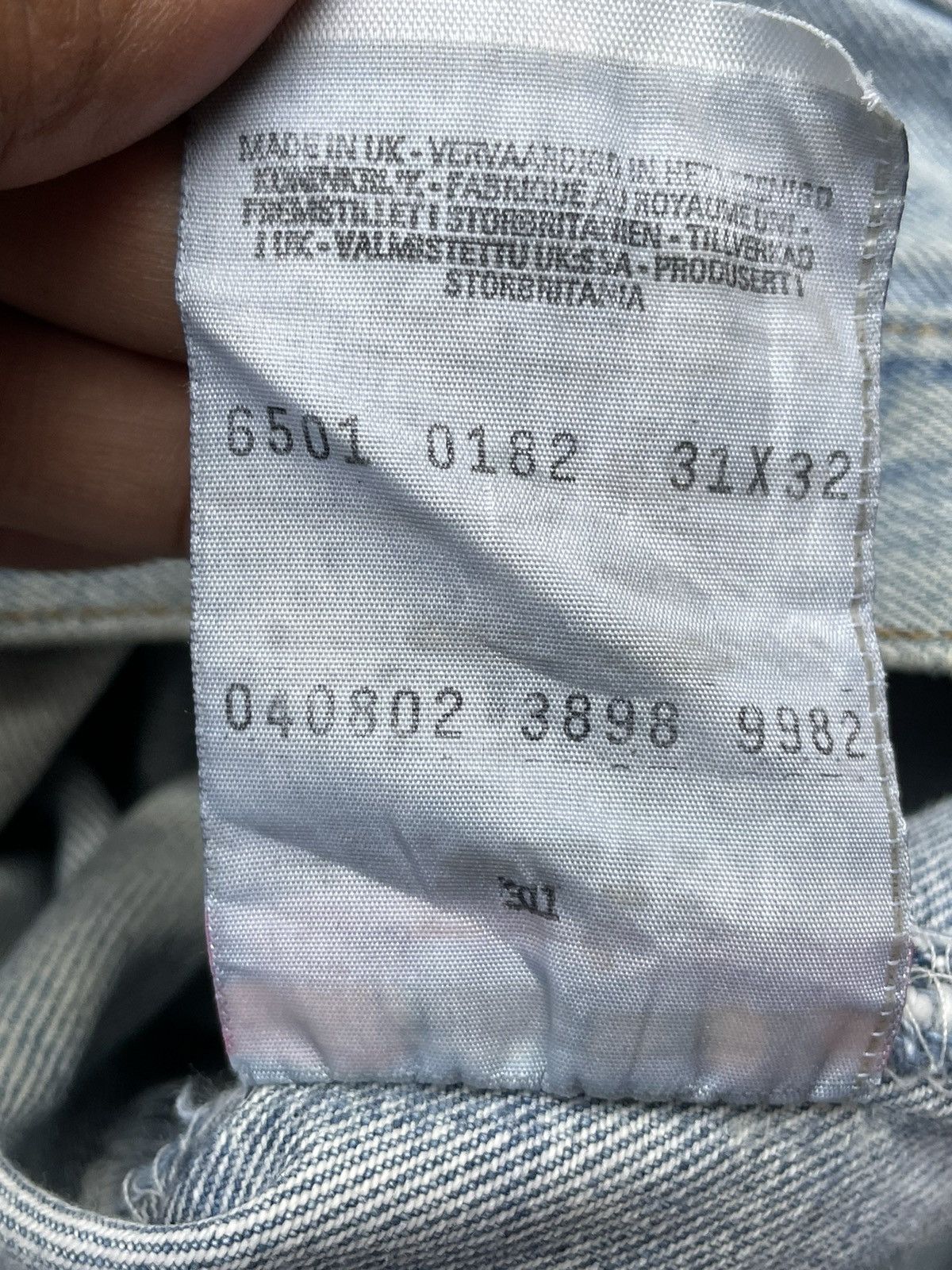 Levi's Vintage 1998 Levis 501 e UK Size US 31 - 17 Thumbnail