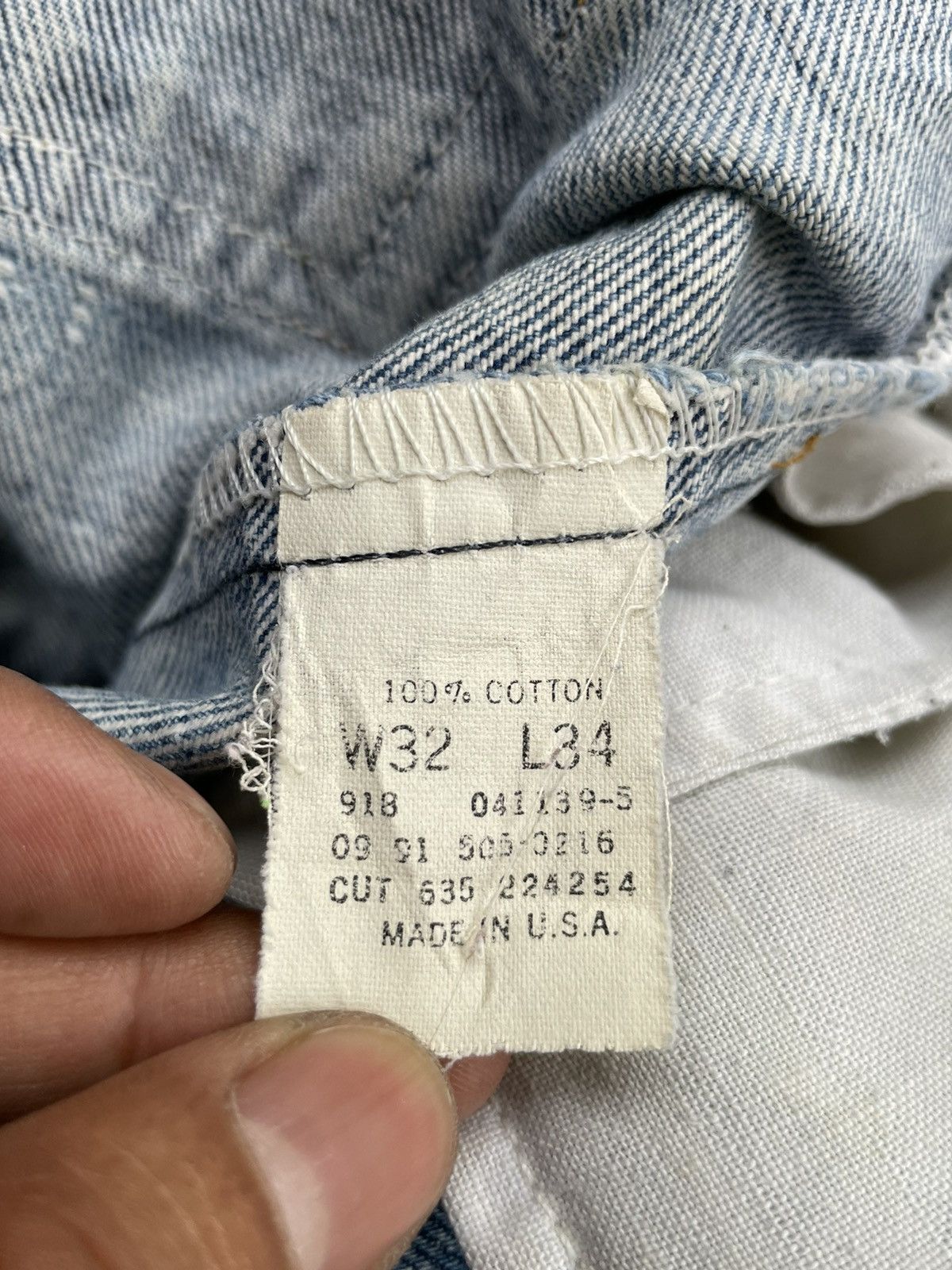 Levi's Levis 505 e 1991 Usa Aging Faded Distressed Denim Size US 32 / EU 48 - 19 Thumbnail