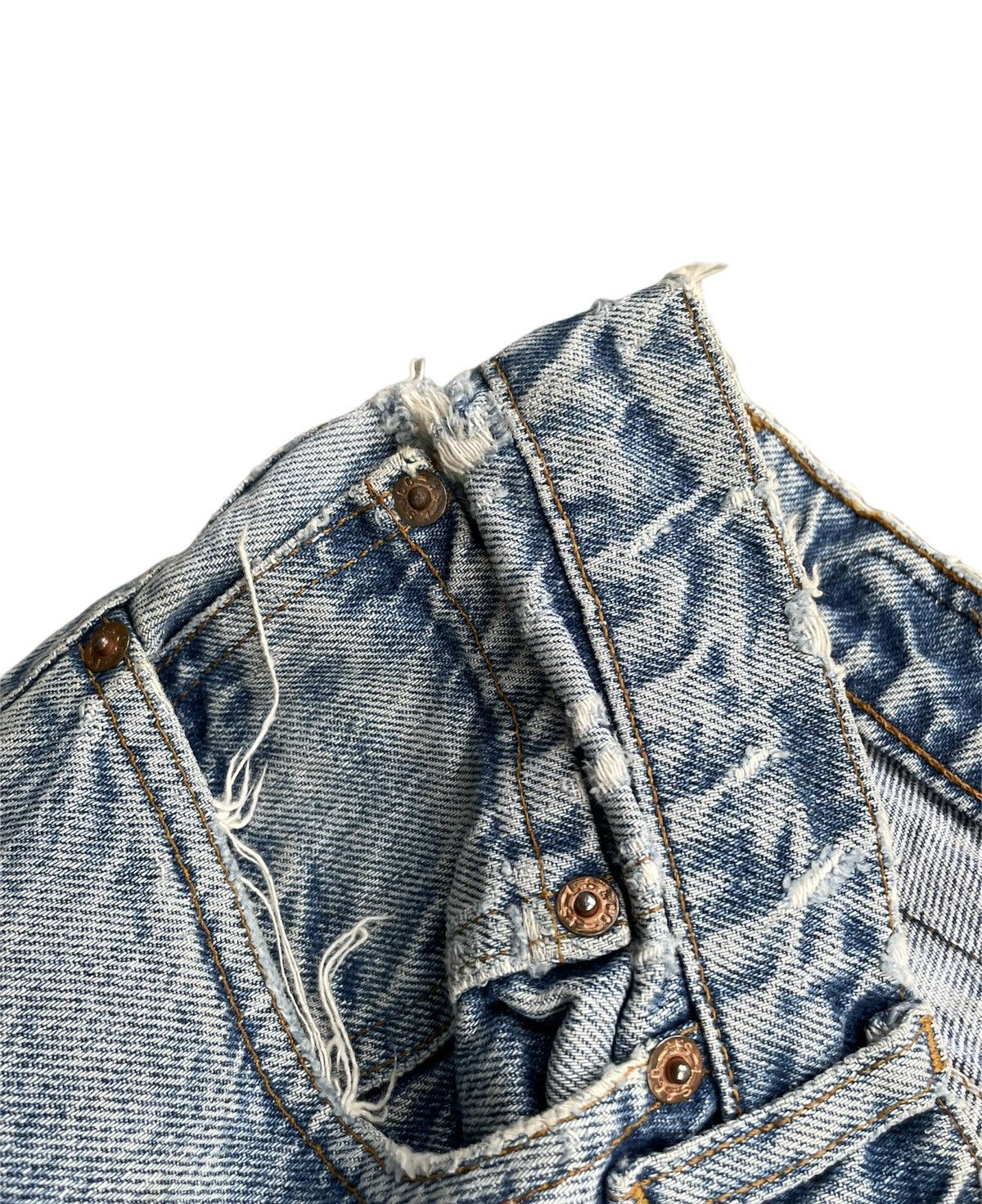 Levi's Levis 505 e 1991 Usa Aging Faded Distressed Denim Size US 32 / EU 48 - 9 Thumbnail