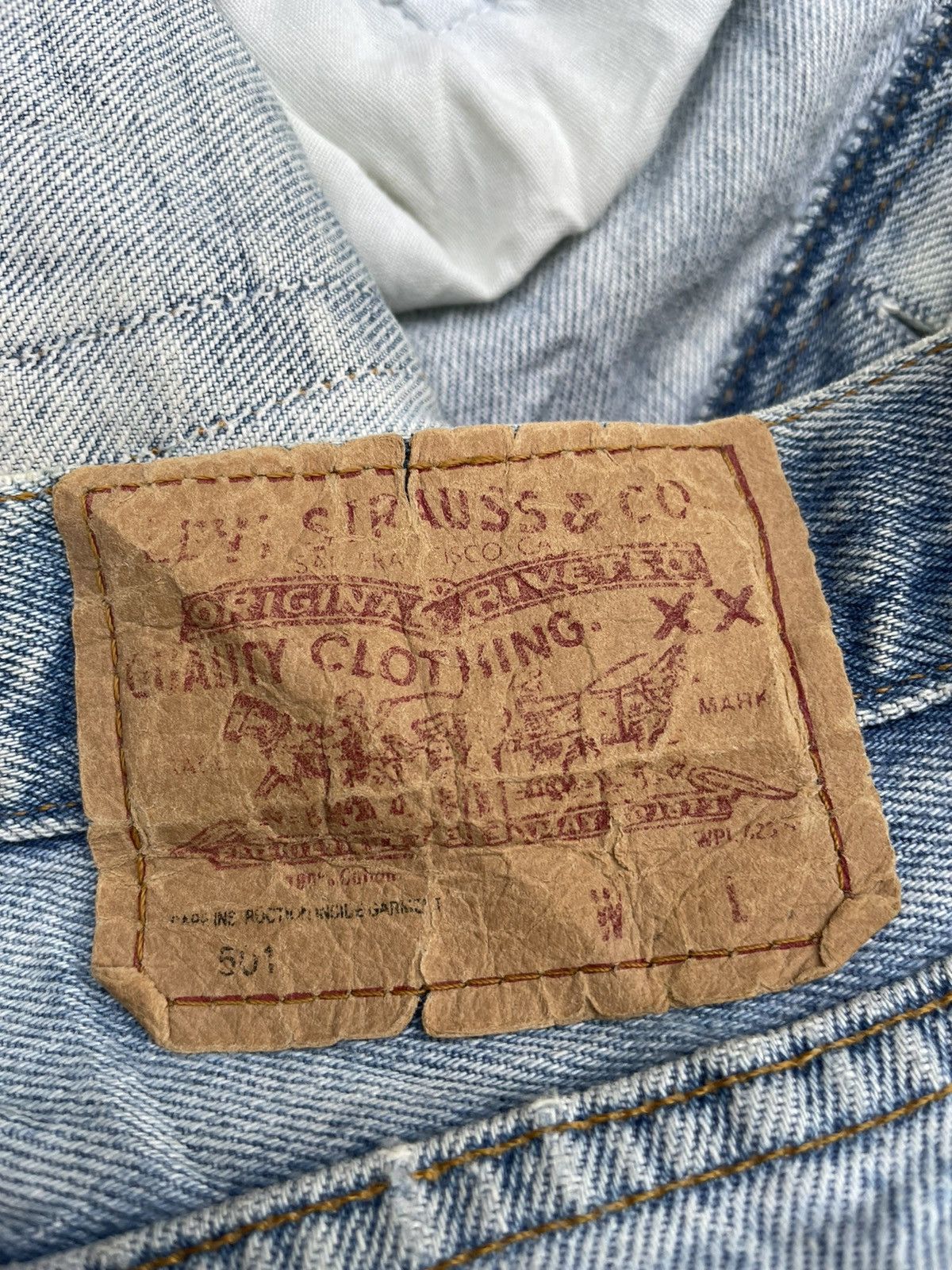 If Six Was Nine Levis 501 e Vintage 1994 Usa Aging Faded Wash Denim Size US 32 / EU 48 - 11 Thumbnail