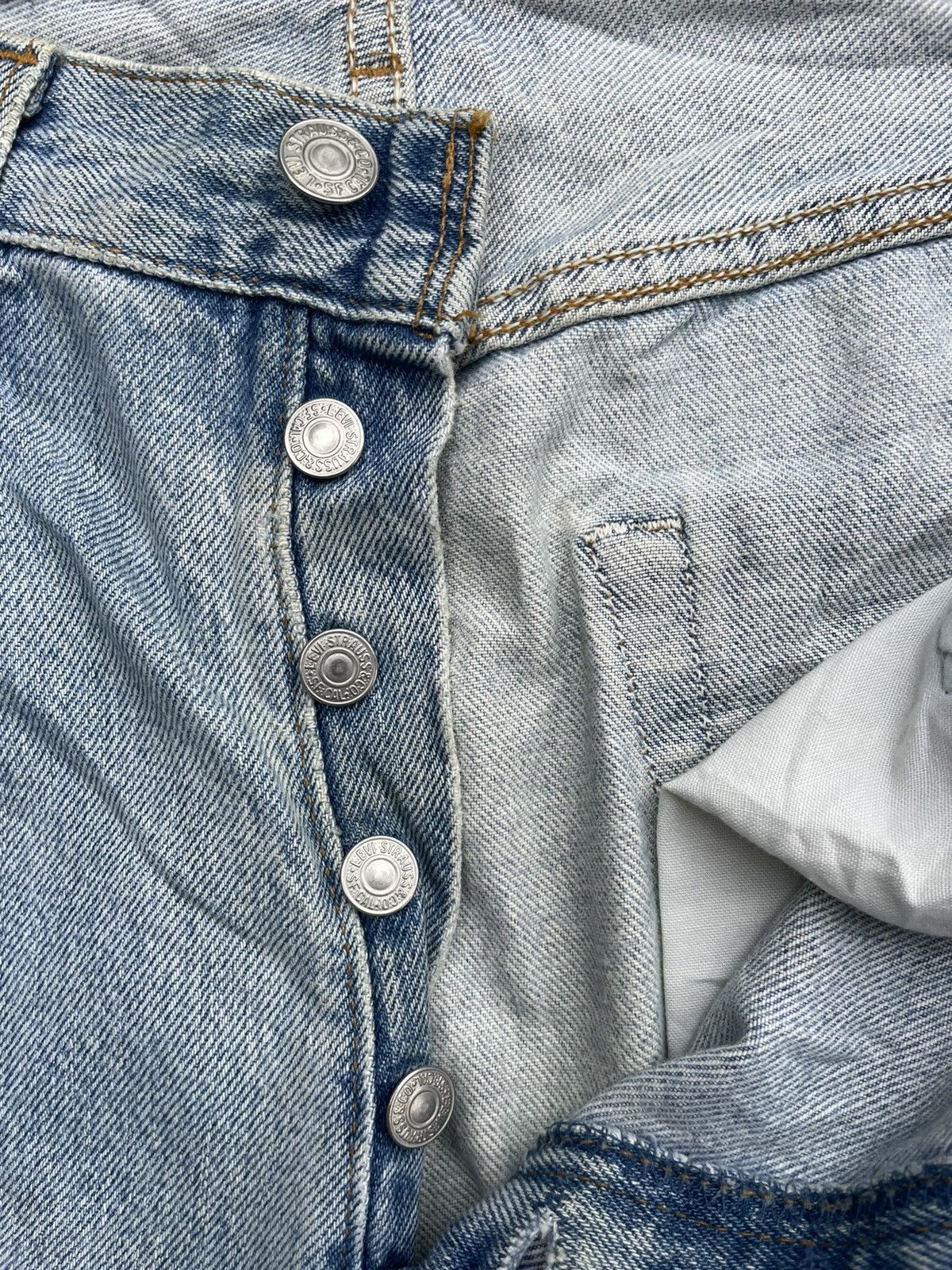 If Six Was Nine Levis 501 e Vintage 1994 Usa Aging Faded Wash Denim Size US 32 / EU 48 - 18 Thumbnail